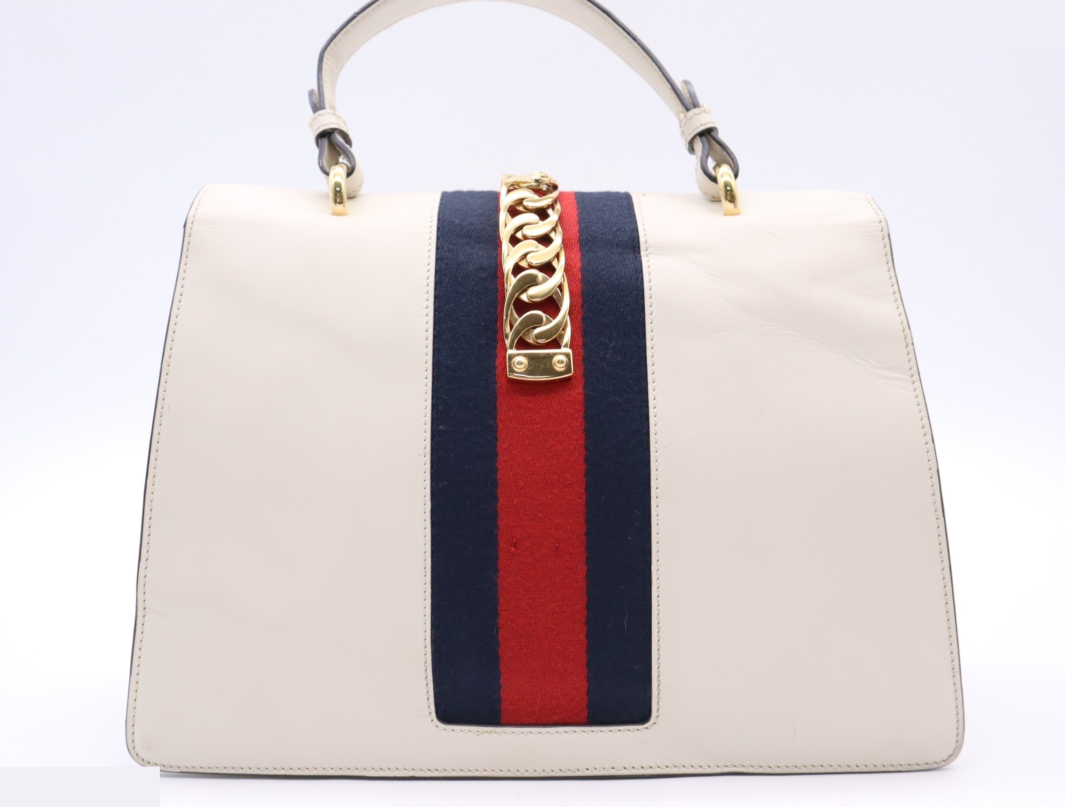 Leather Sylvie Sherry Line White — view 2