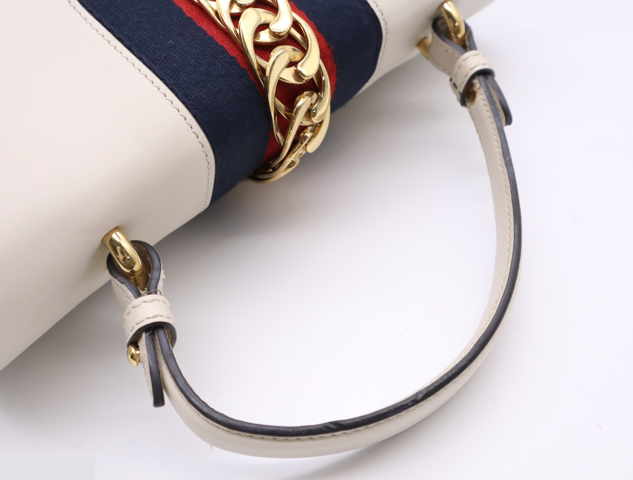 Leather Sylvie Sherry Line White — view 6