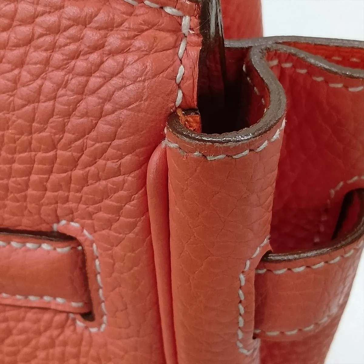 Birkin 30 Letournée Taurillon Clemence Crevette Silver Hardware Q: 2013 — view 13