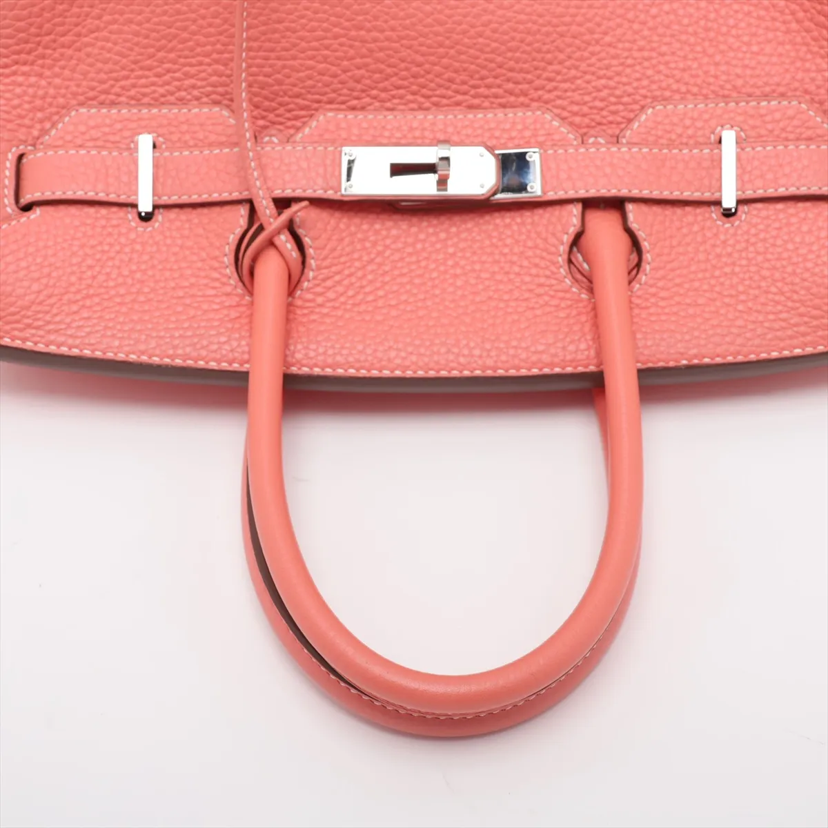 Birkin 30 Letournée Taurillon Clemence Crevette Silver Hardware Q: 2013 — view 5