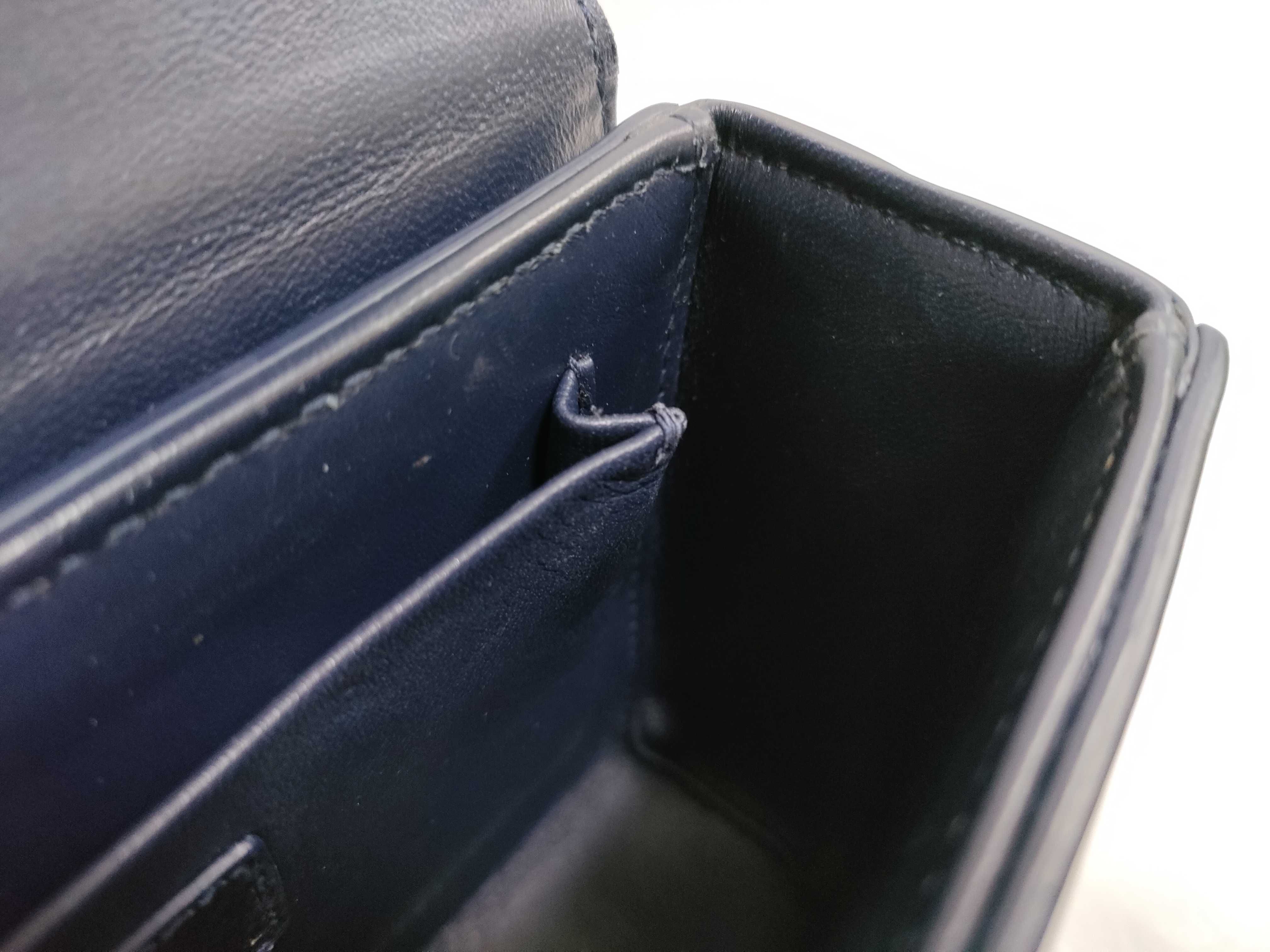 DU-Christian 30 Montaigne Box Bag Blue Shoulder Bag — view 11