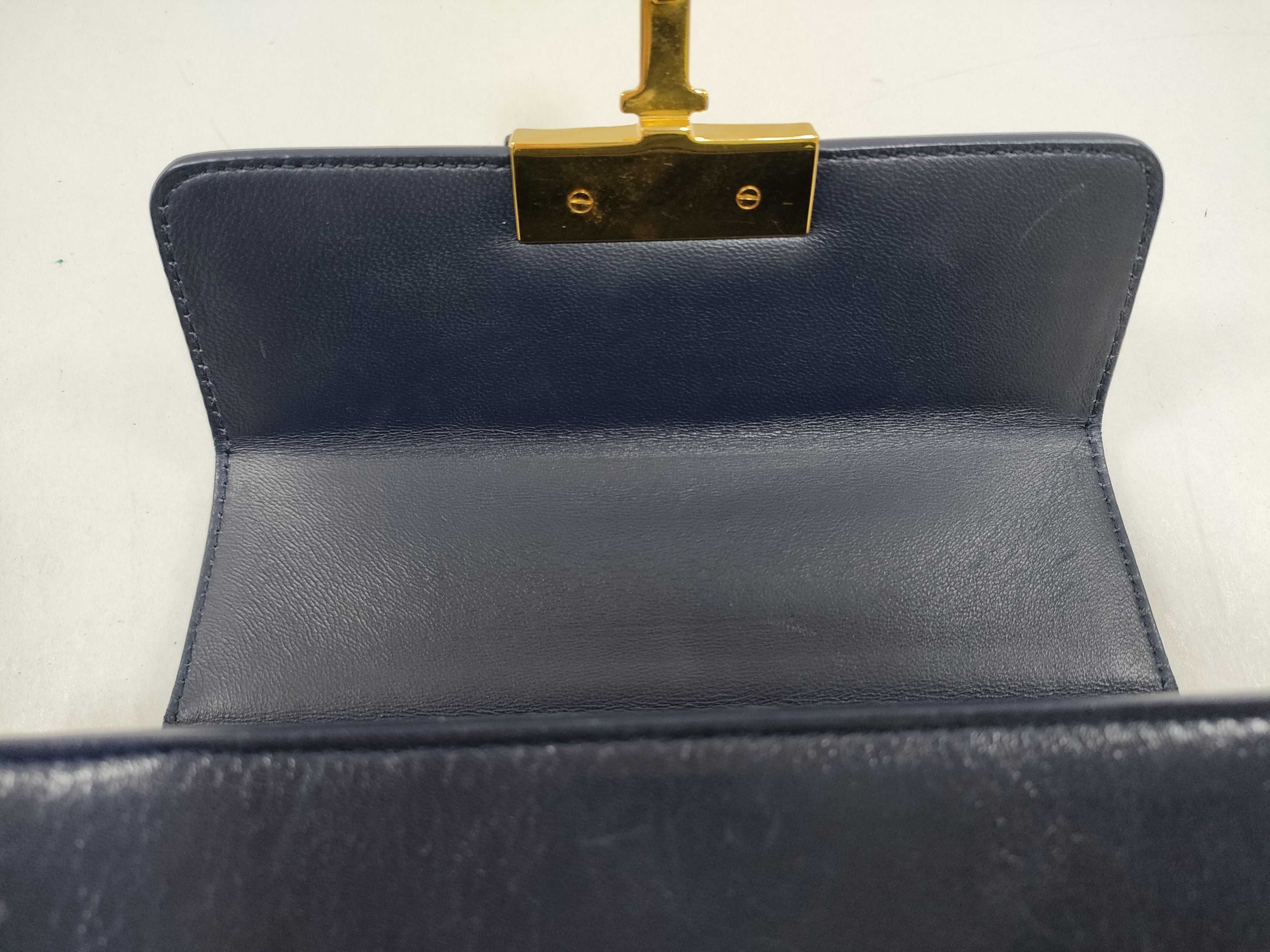 DU-Christian 30 Montaigne Box Bag Blue Shoulder Bag — view 12