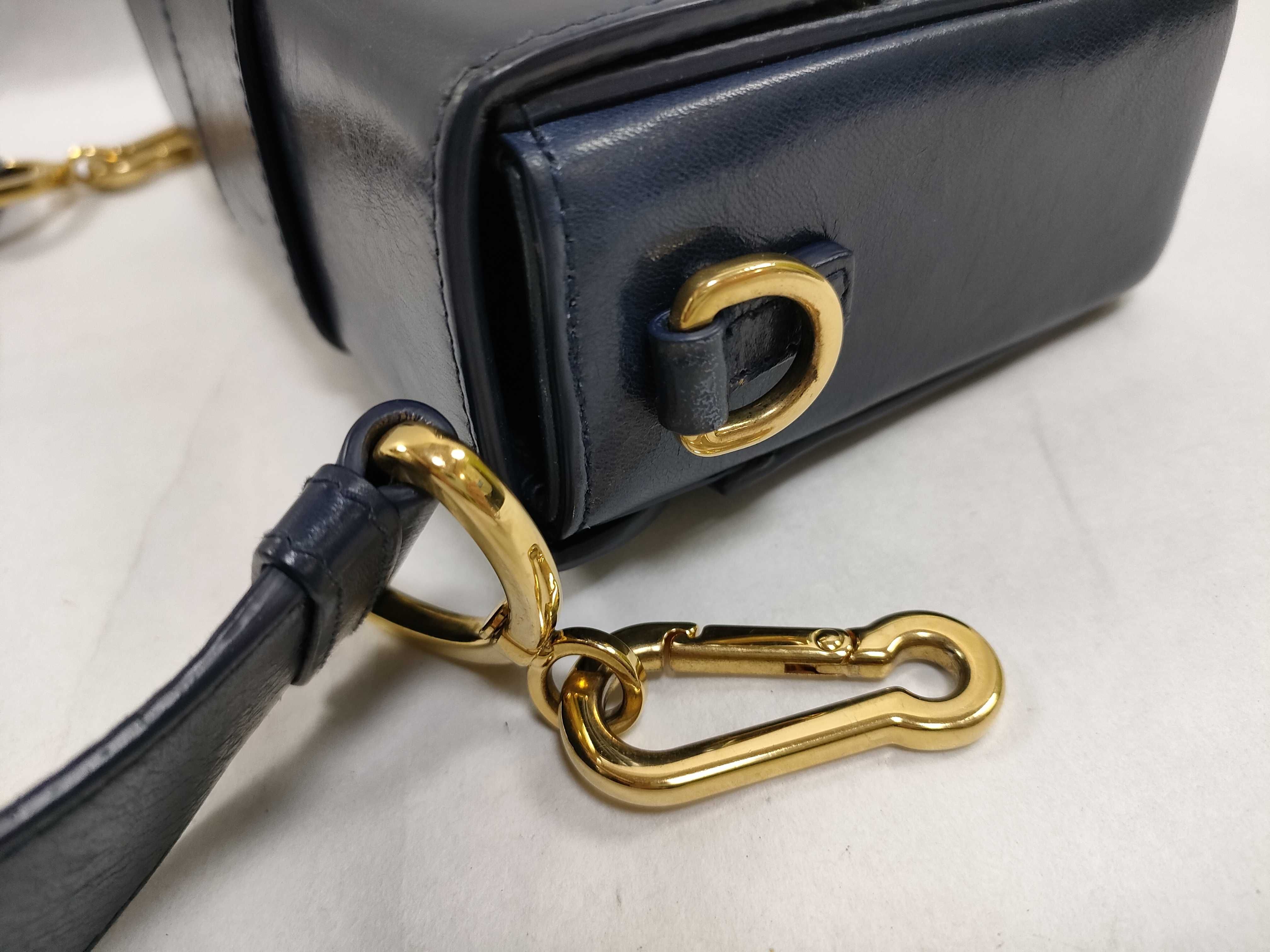 DU-Christian 30 Montaigne Box Bag Blue Shoulder Bag — view 5