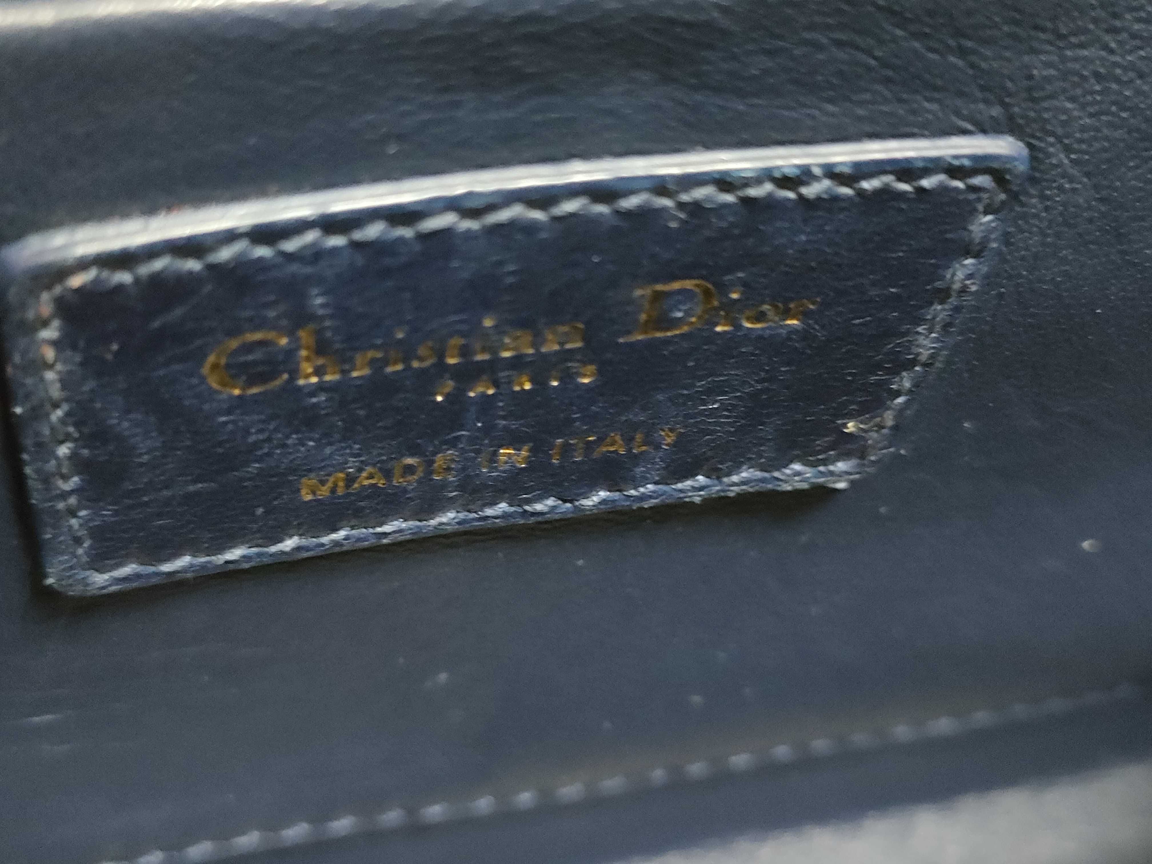 DU-Christian 30 Montaigne Box Bag Blue Shoulder Bag — view 9