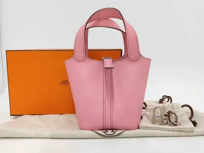 Picotin Micro Picotin Lock Swift Uno Pink SS O stamp Handbag