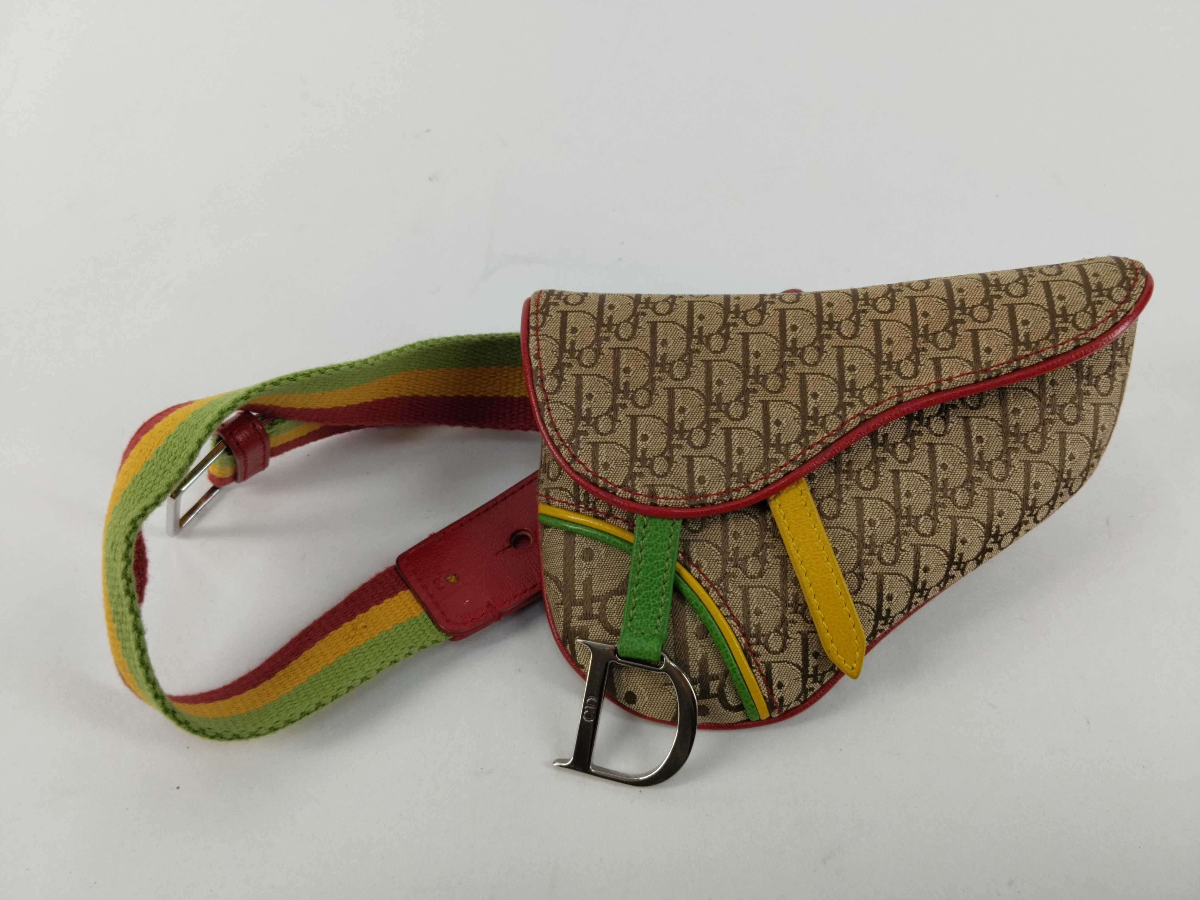 Trotter Dior Saddle Bag Rasta Trotter Shoulder Bag