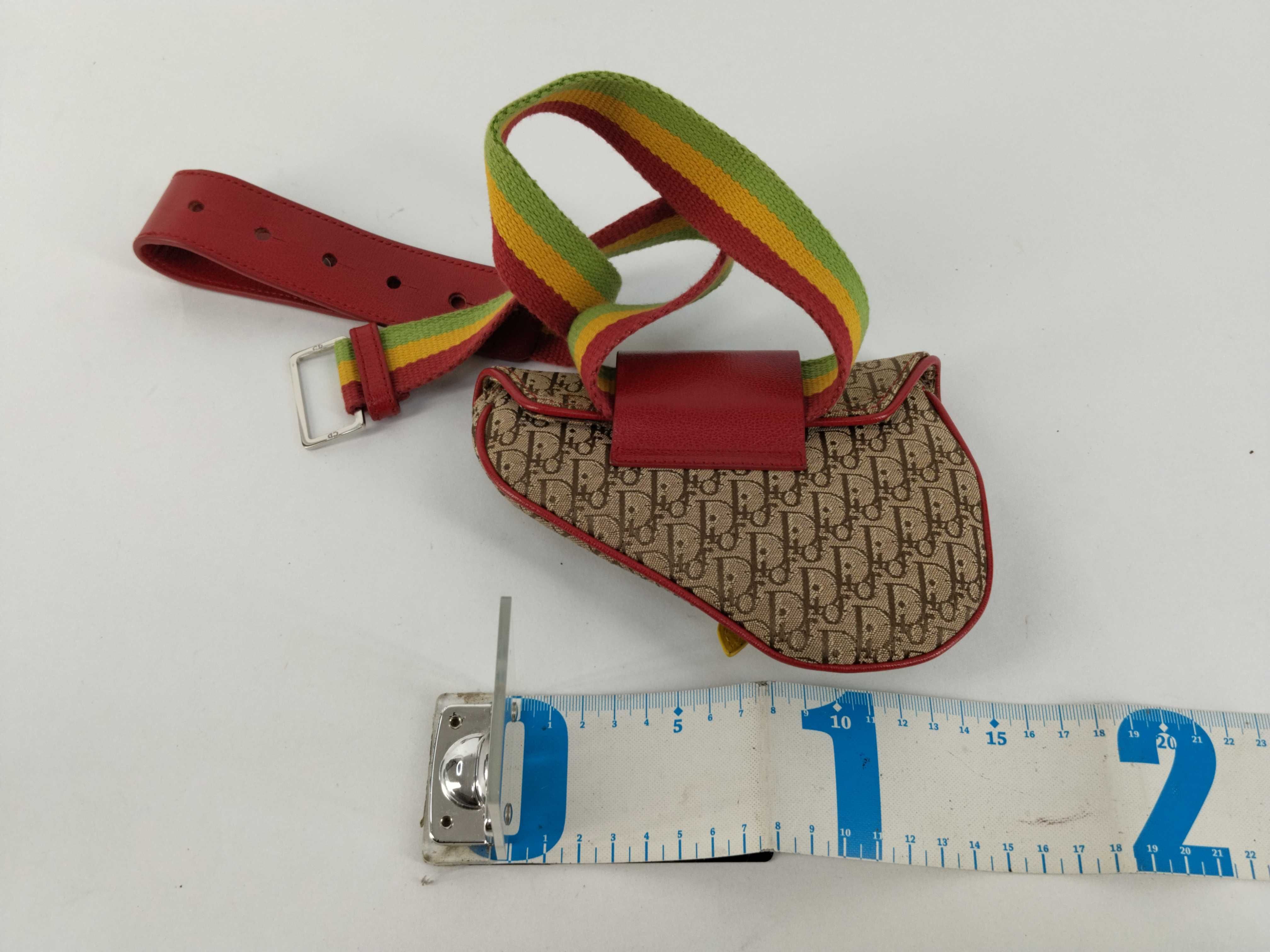 Trotter Dior Saddle Bag Rasta Trotter Shoulder Bag — view 2