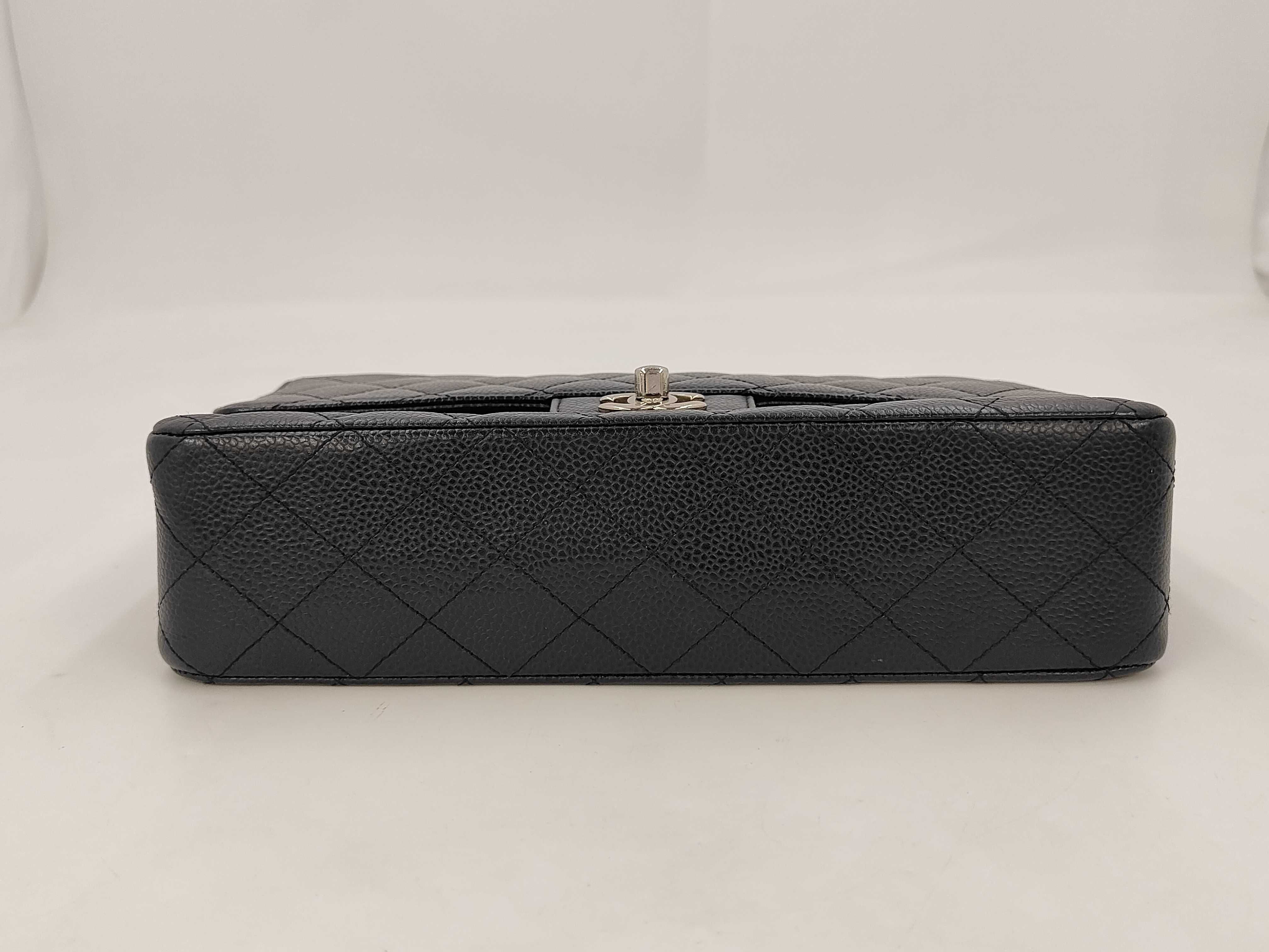 Matelassé Chain Shoulder Bag, Caviar Leather, with original seal, serial number 13-series, 13826660, Black Shoulder Bag — view 4
