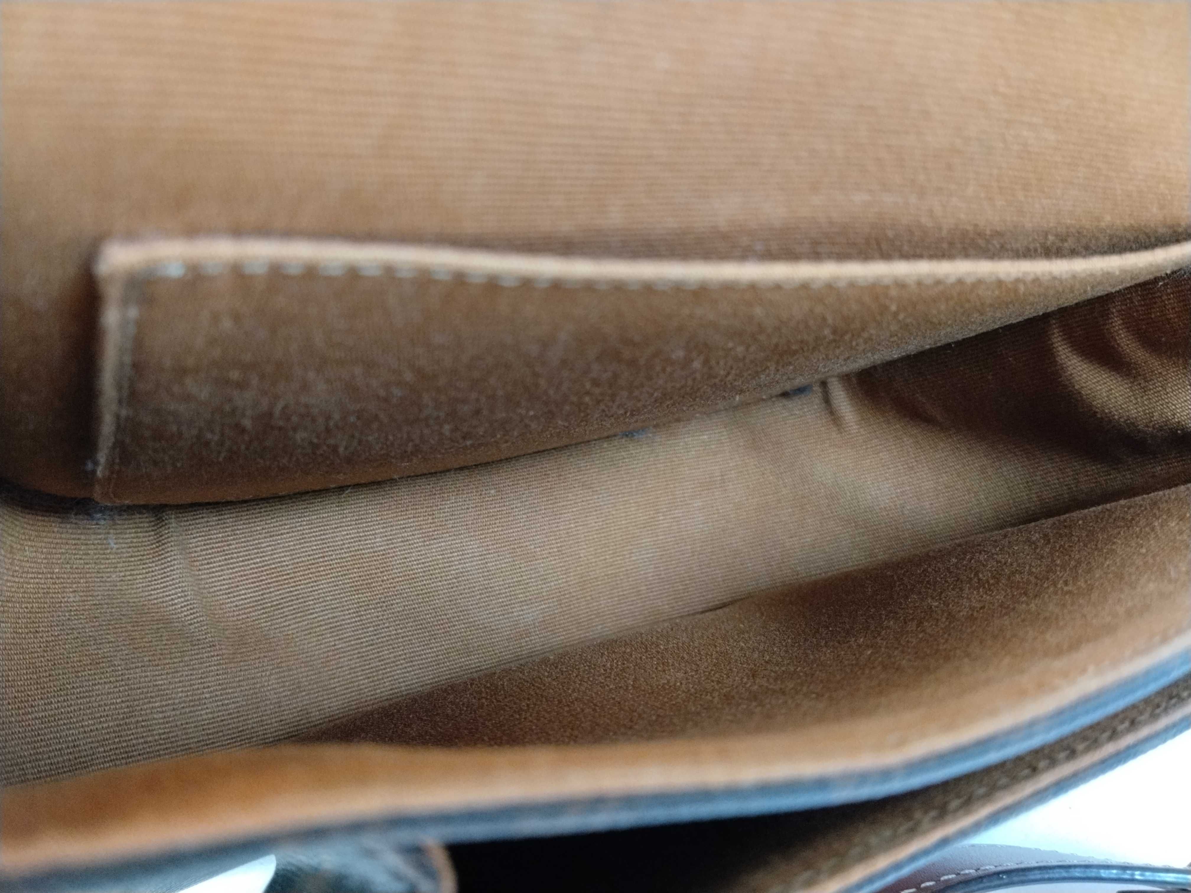 FOLCO Tan Triomphe Pattern Saddle Bag Shoulder Bag — view 9