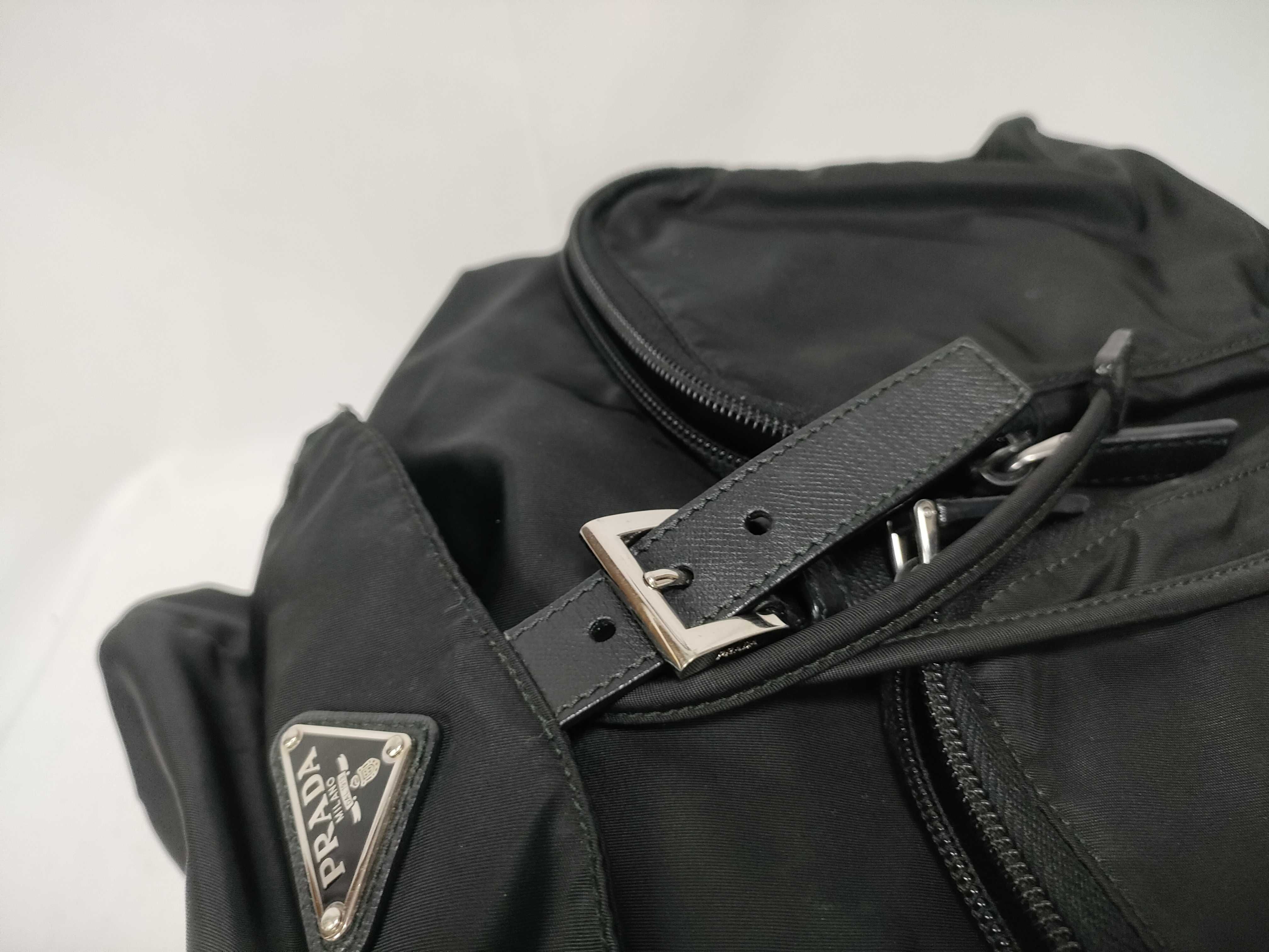 Tessuto Nylon Backpack/Rucksack, Black — view 13