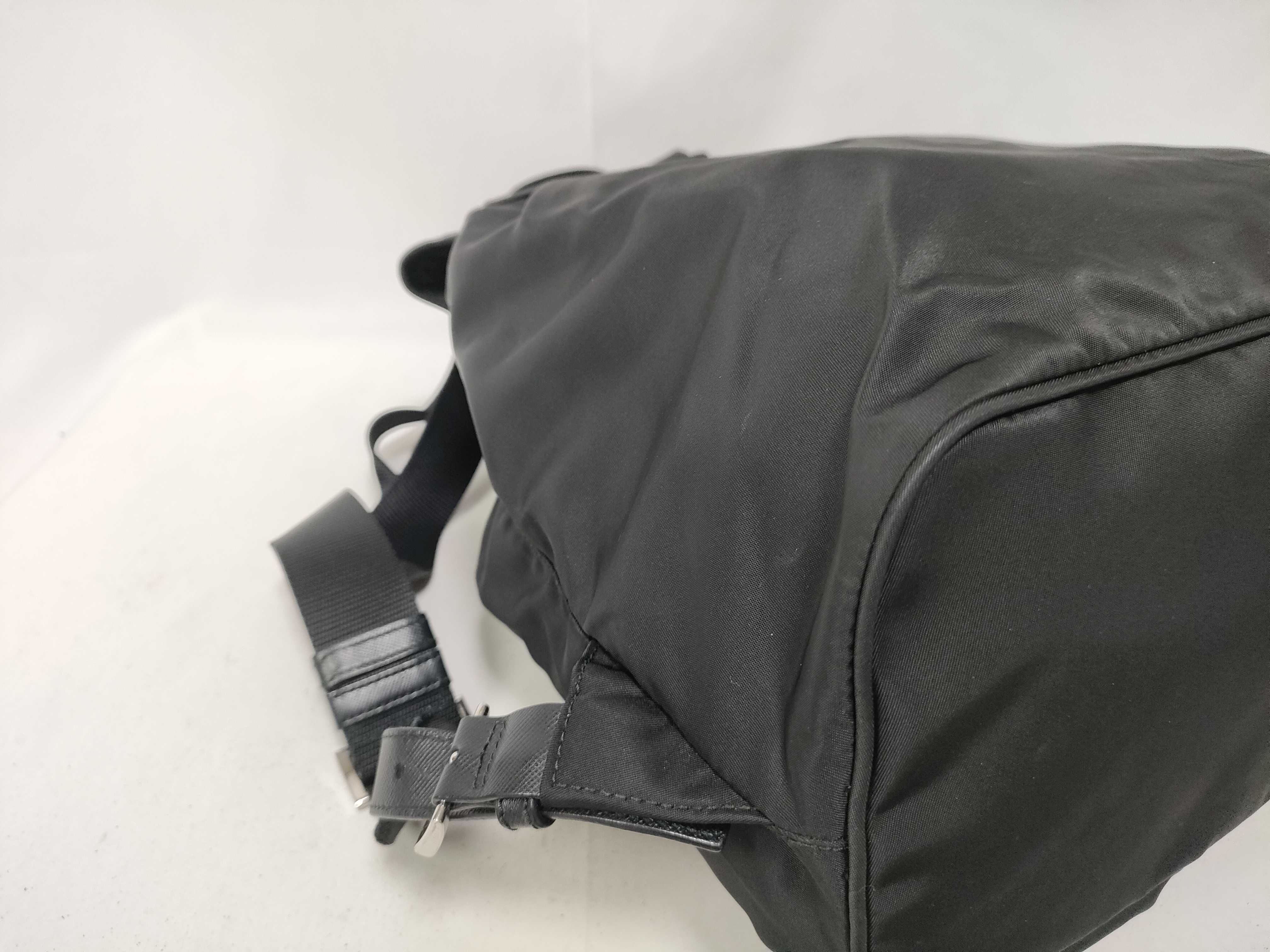 Tessuto Nylon Backpack/Rucksack, Black — view 6