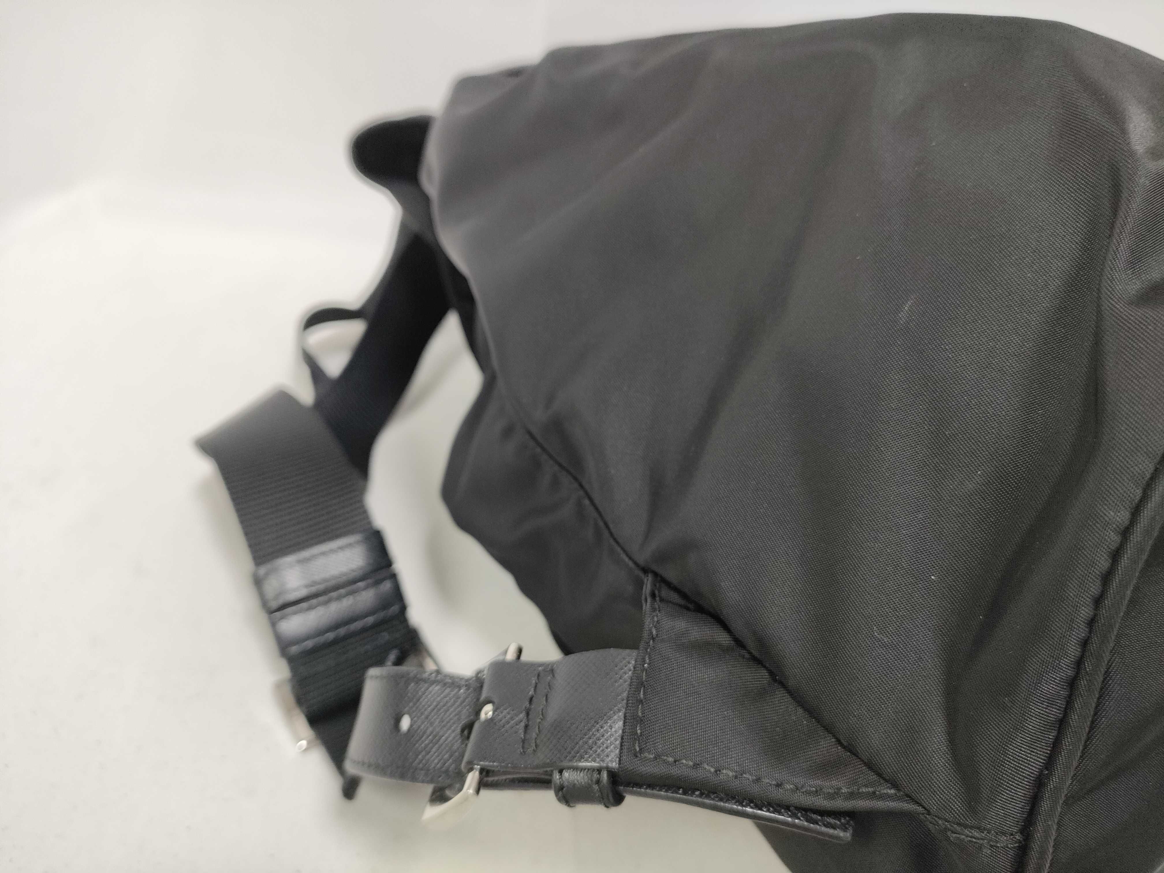 Tessuto Nylon Backpack/Rucksack, Black — view 7