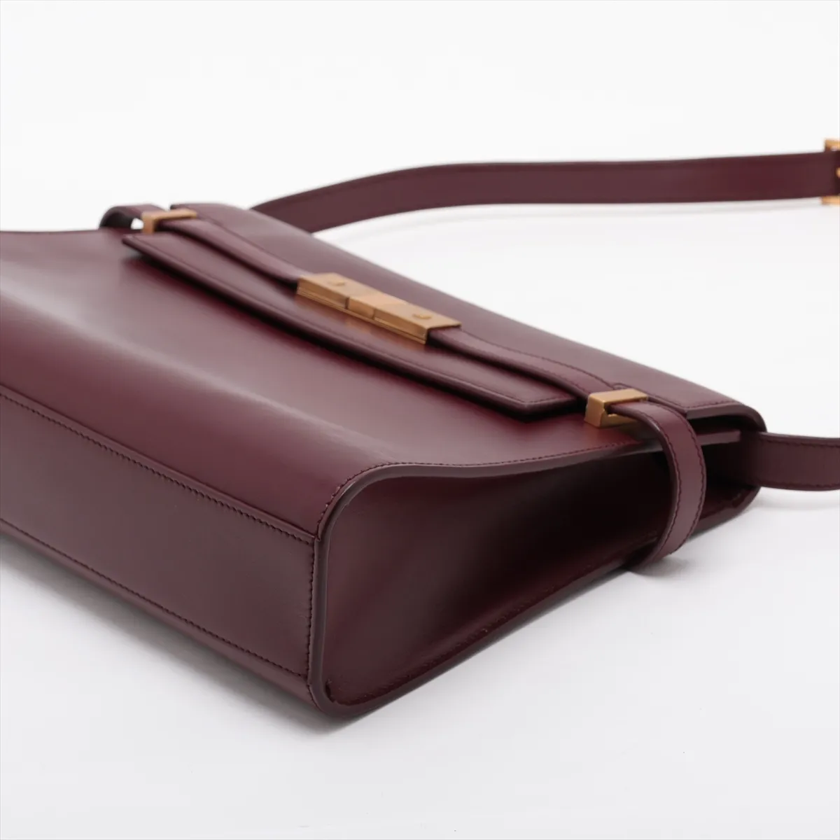 Manhattan 579271 Leather Shoulder Bag, Red — view 3