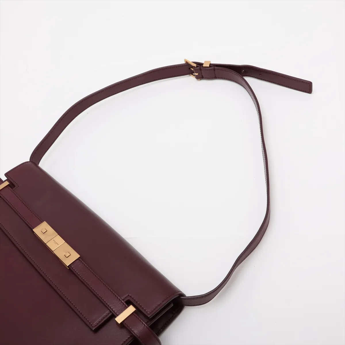 Manhattan 579271 Leather Shoulder Bag, Red — view 5
