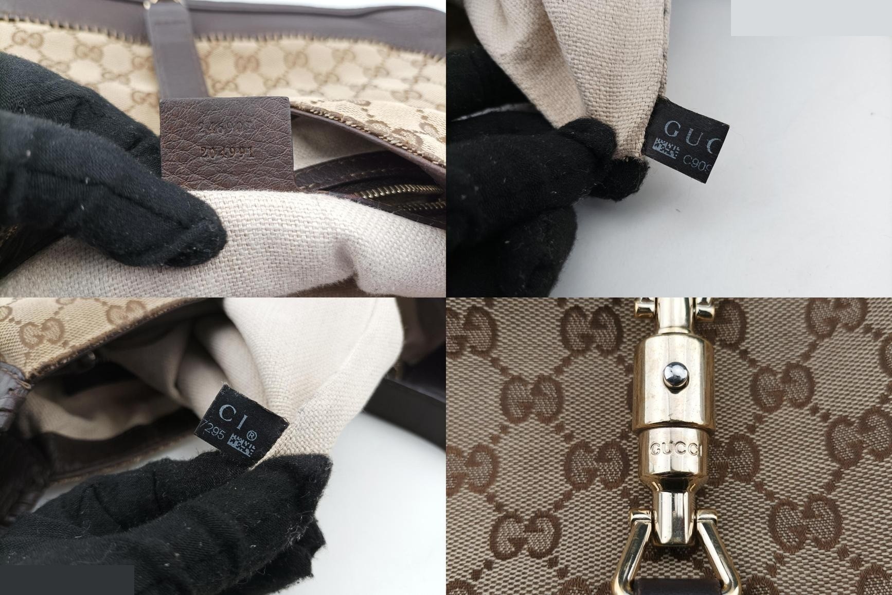 New Jackie Canvas x Leather Brown x Black — view 8