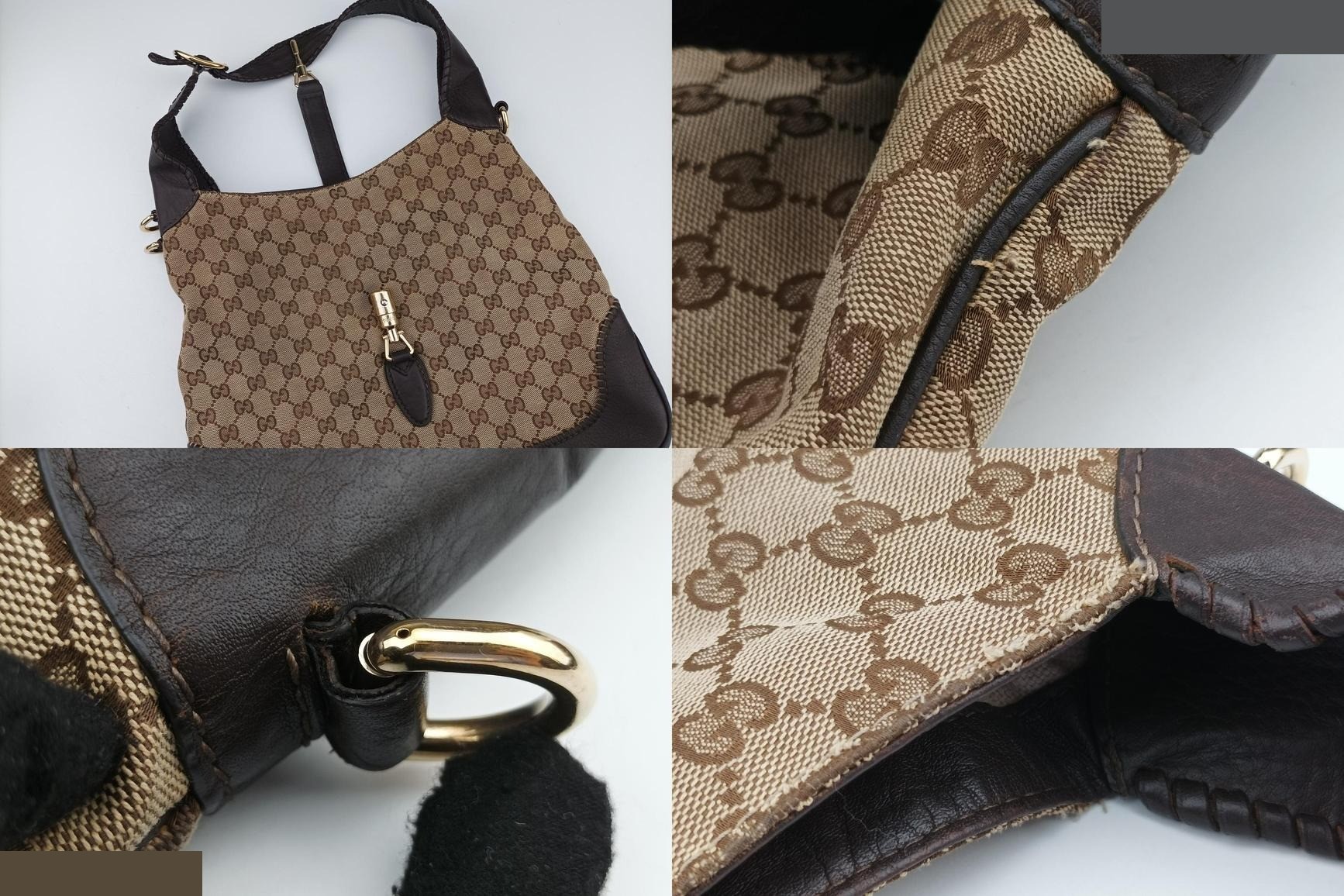 New Jackie Canvas x Leather Brown x Black — view 9