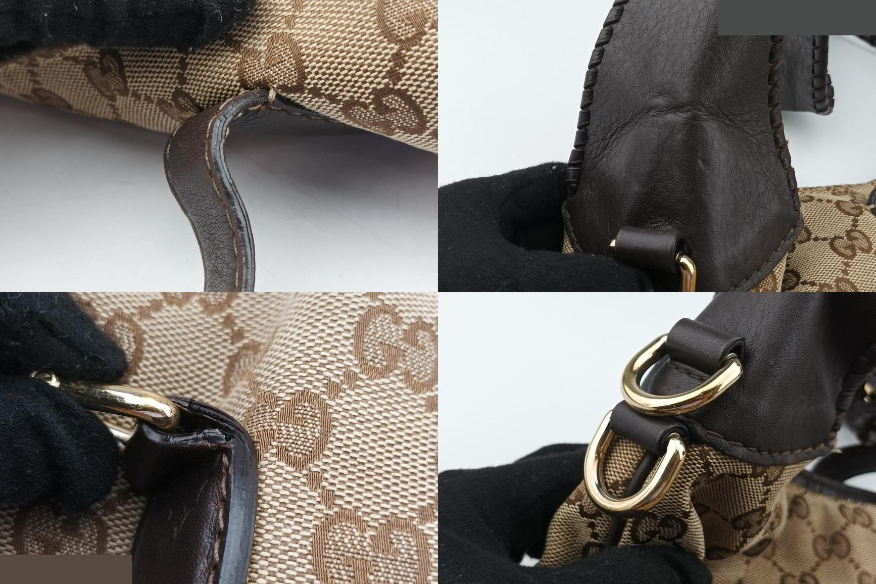 New Jackie Canvas x Leather Brown x Black — view 10