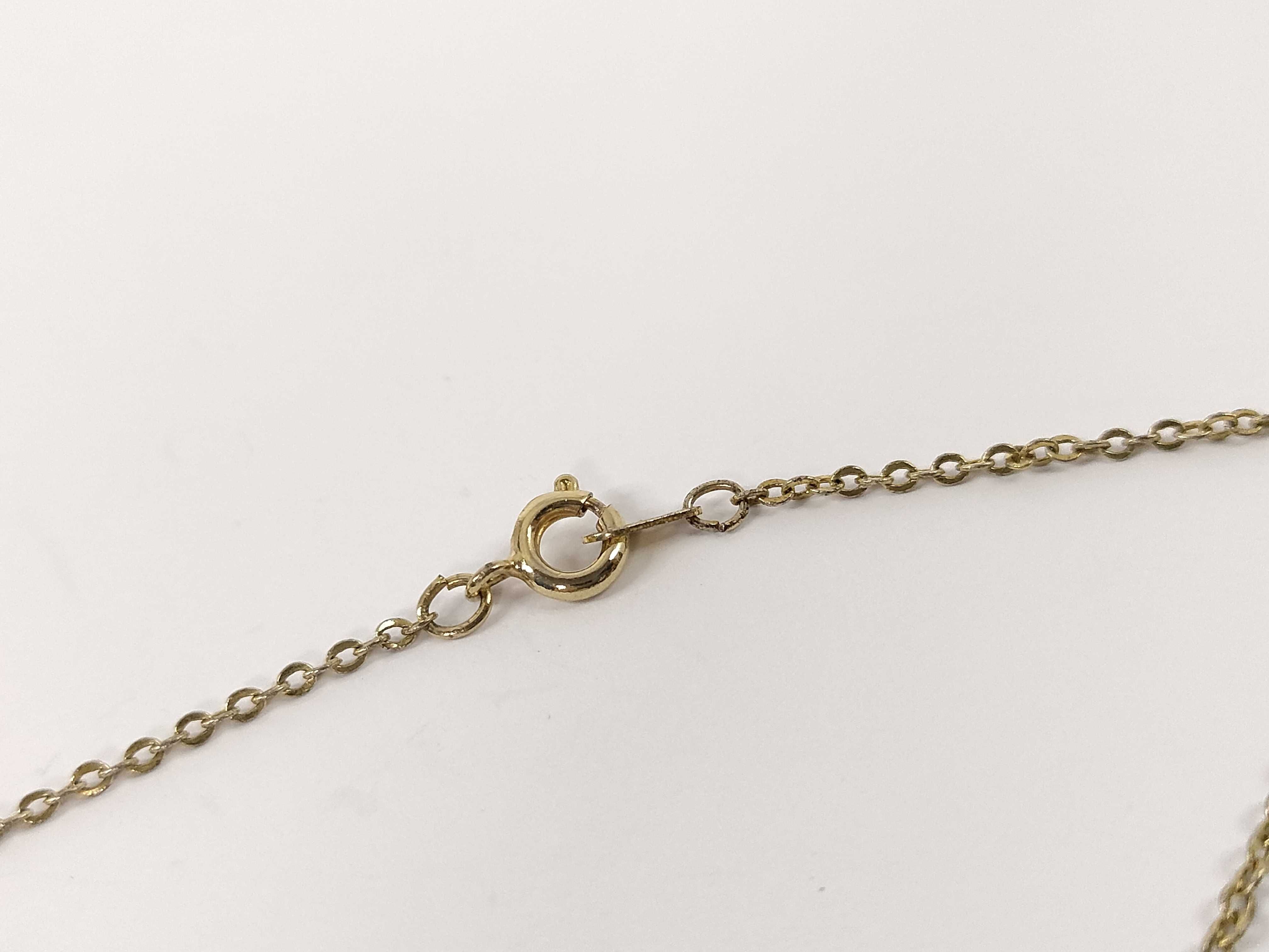 G-logo oval gold necklace — view 4