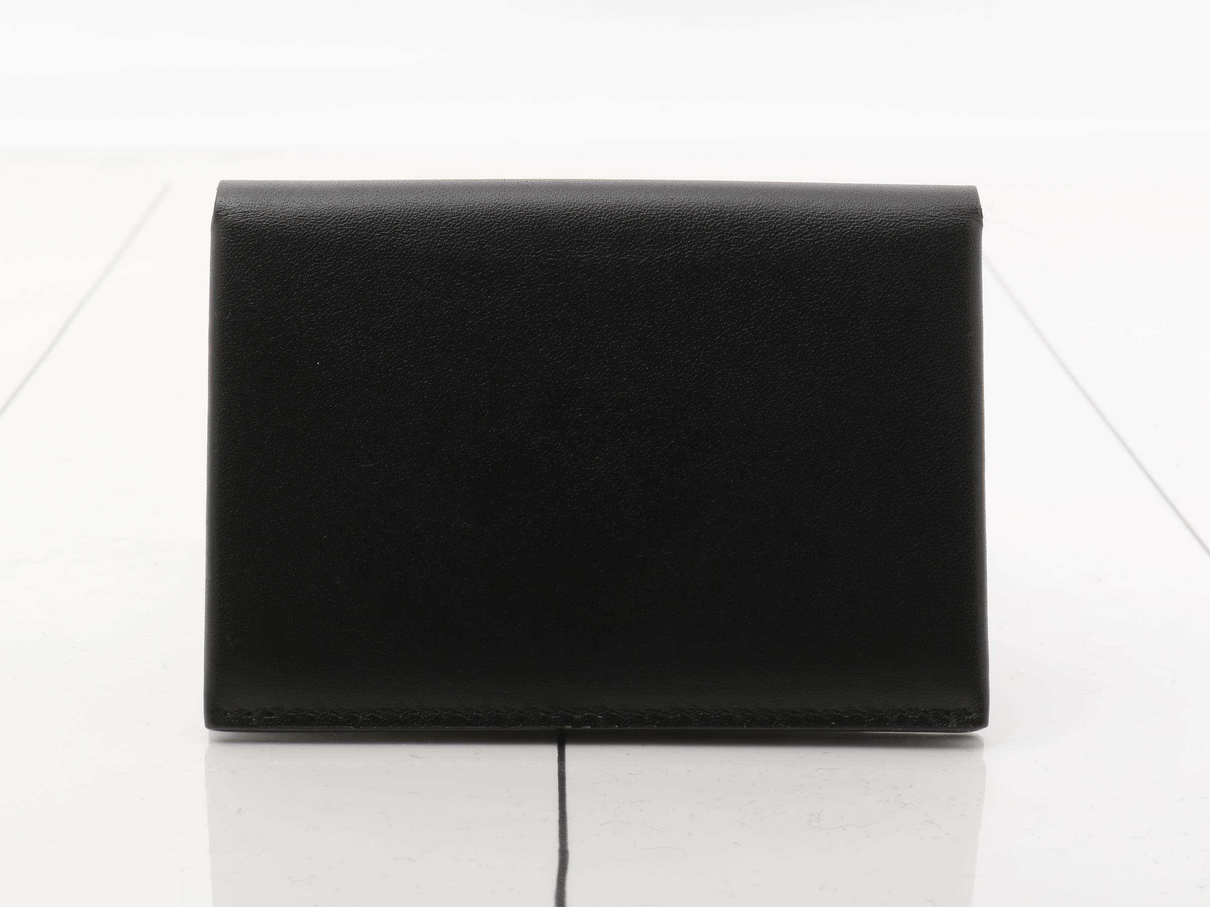 Card case, leather, black — view 2