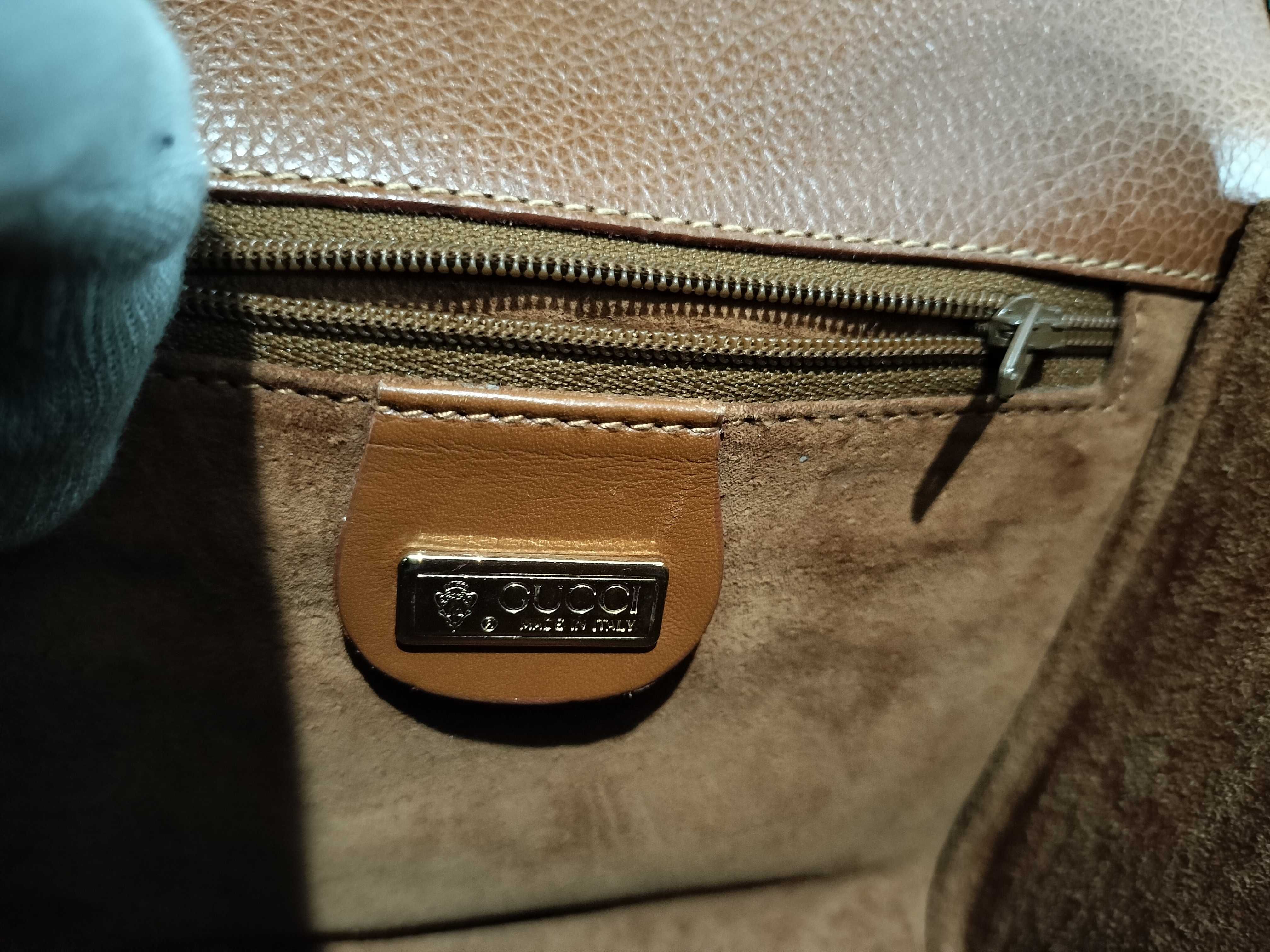Old Gucci Leather Shoulder Bag Brown 007 14 0106 Shoulder Bag — view 12
