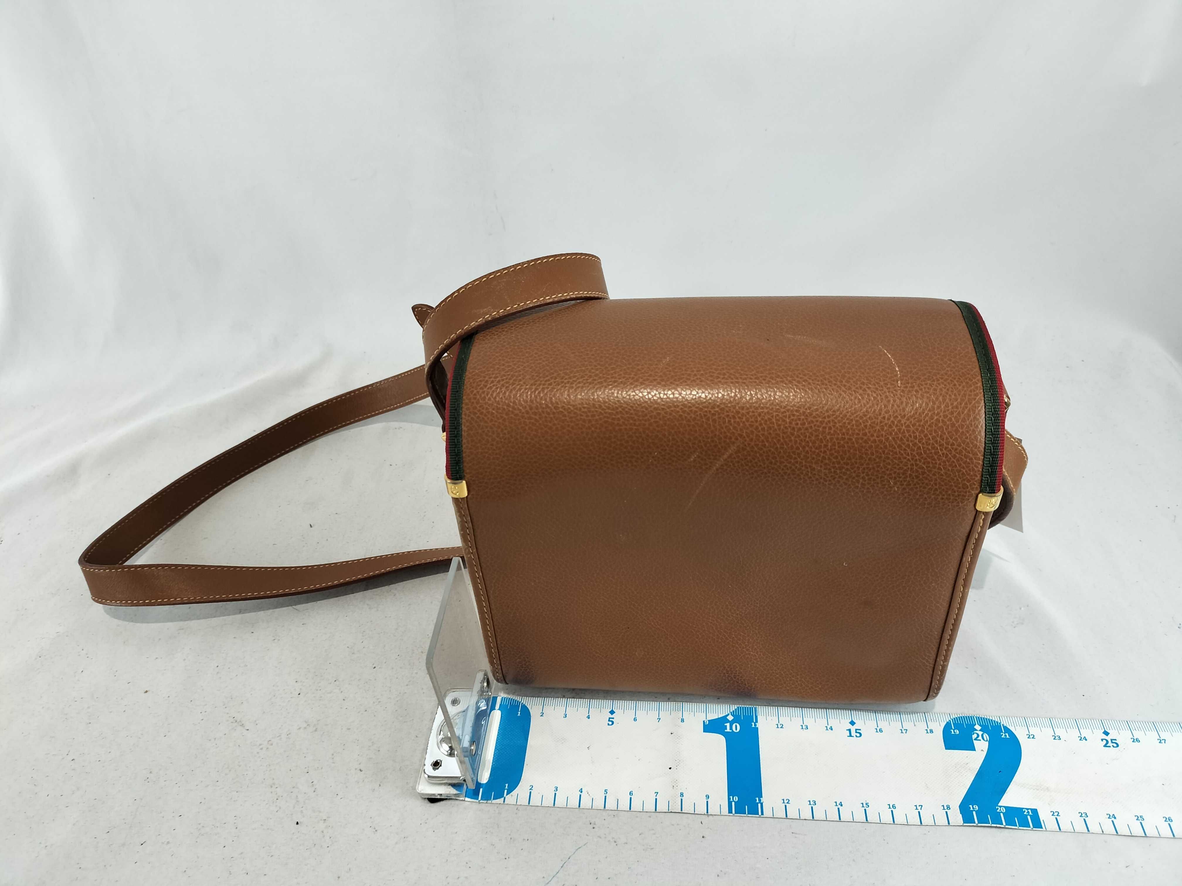 Old Gucci Leather Shoulder Bag Brown 007 14 0106 Shoulder Bag — view 3