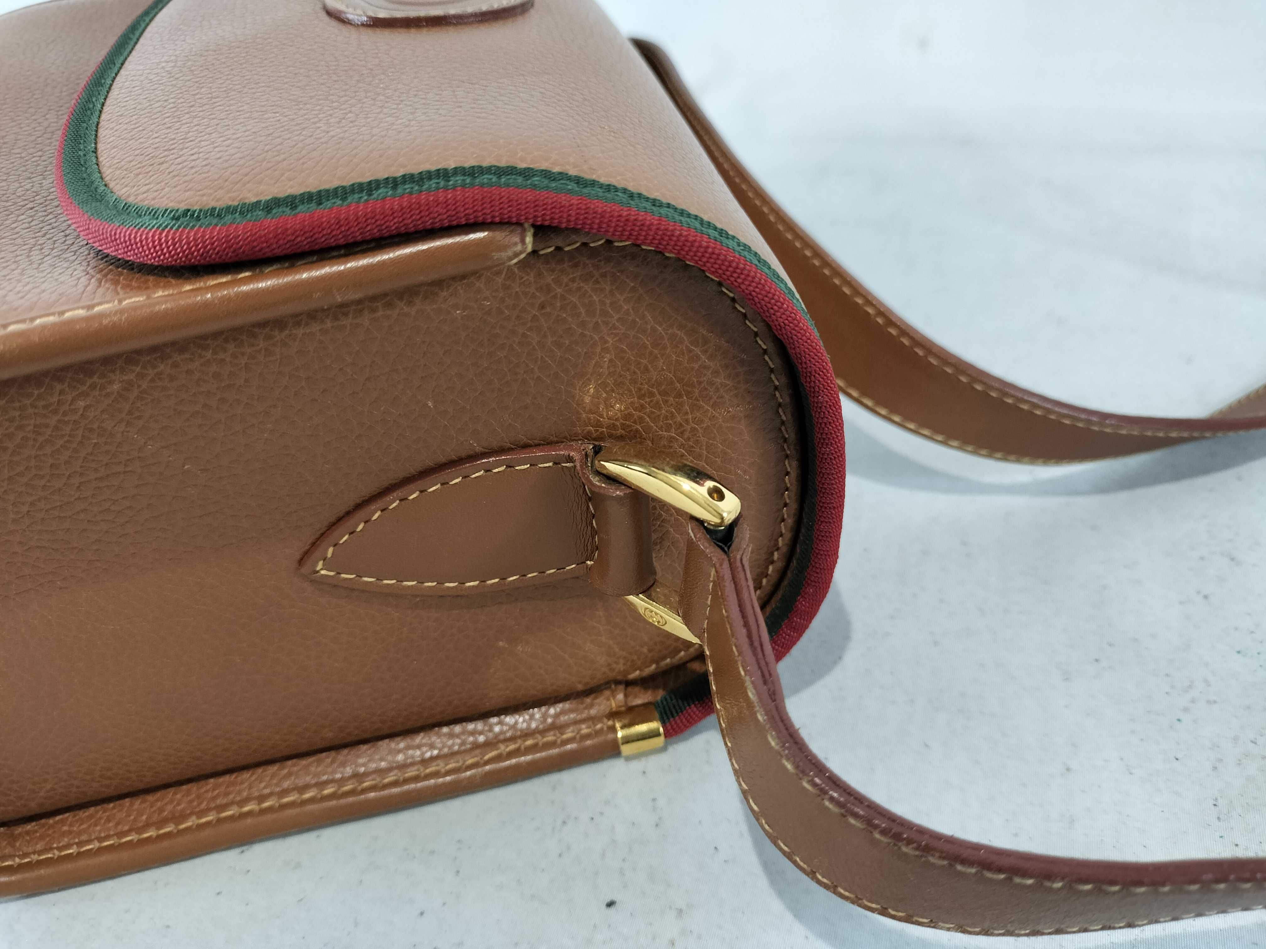 Old Gucci Leather Shoulder Bag Brown 007 14 0106 Shoulder Bag — view 6
