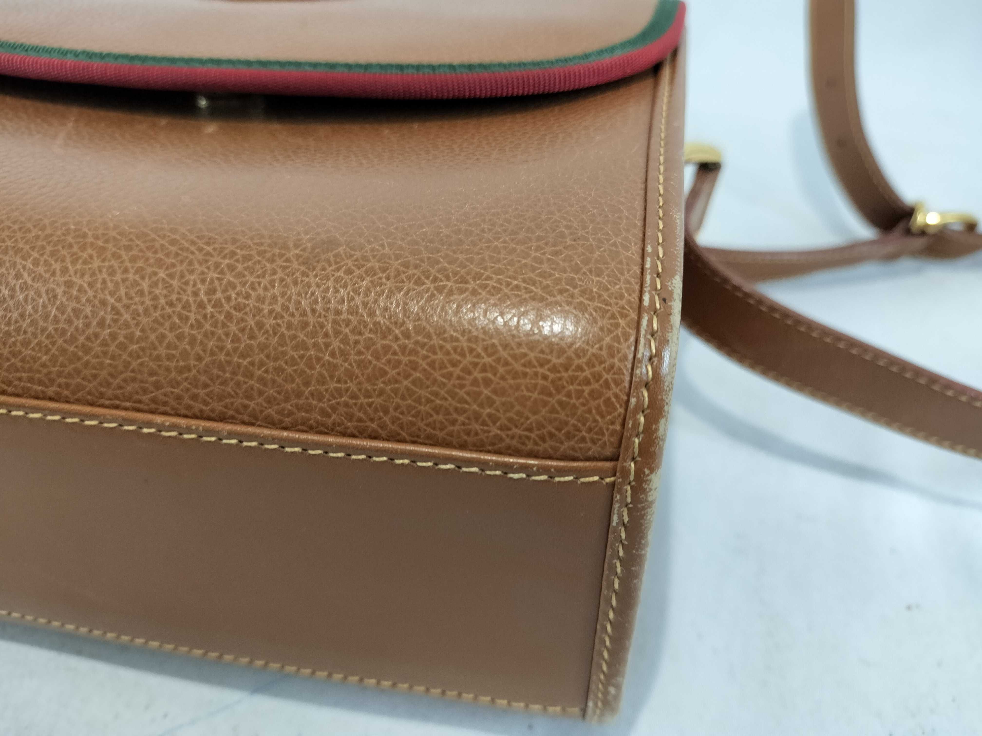 Old Gucci Leather Shoulder Bag Brown 007 14 0106 Shoulder Bag — view 7