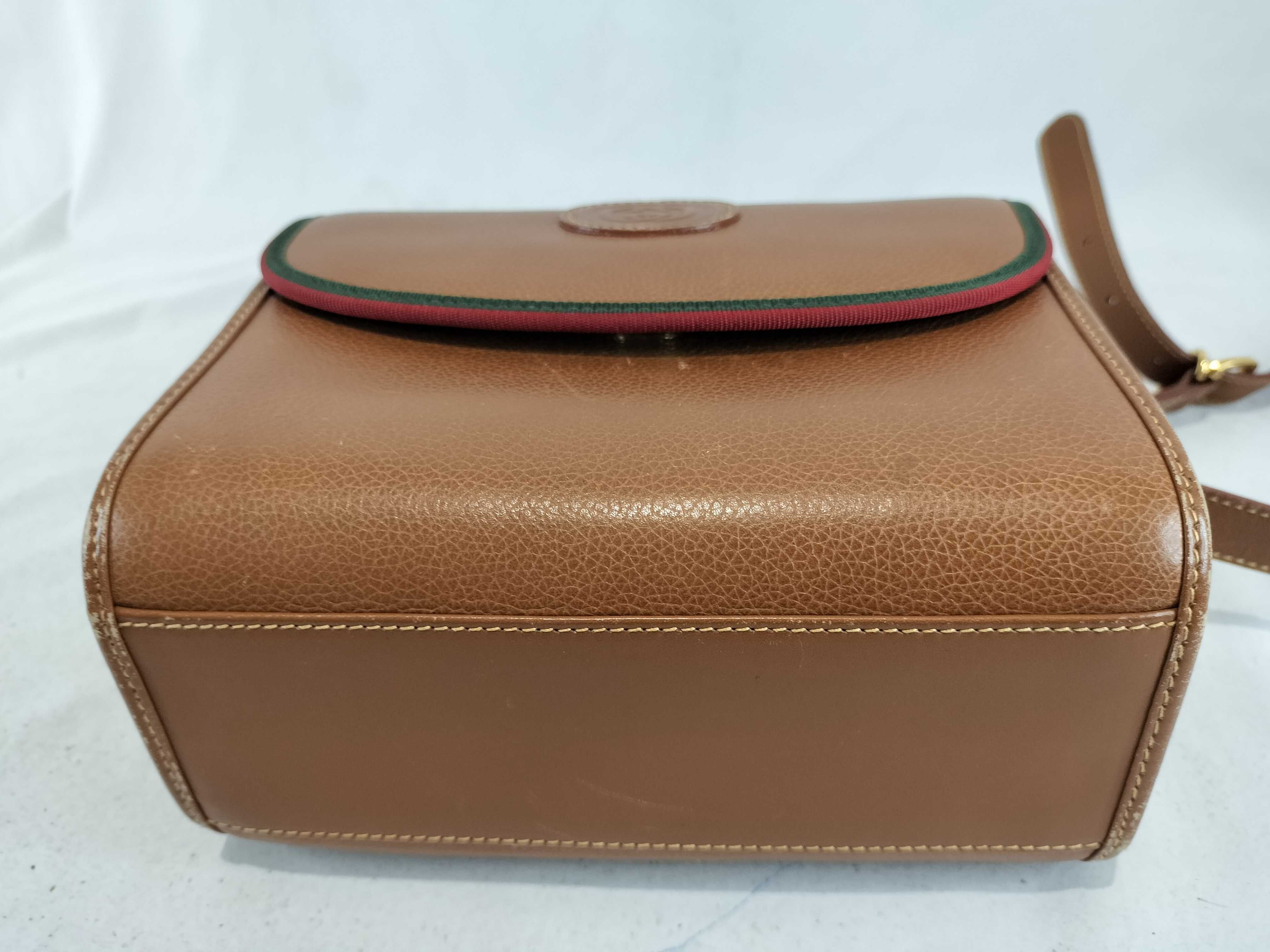 Old Gucci Leather Shoulder Bag Brown 007 14 0106 Shoulder Bag — view 8