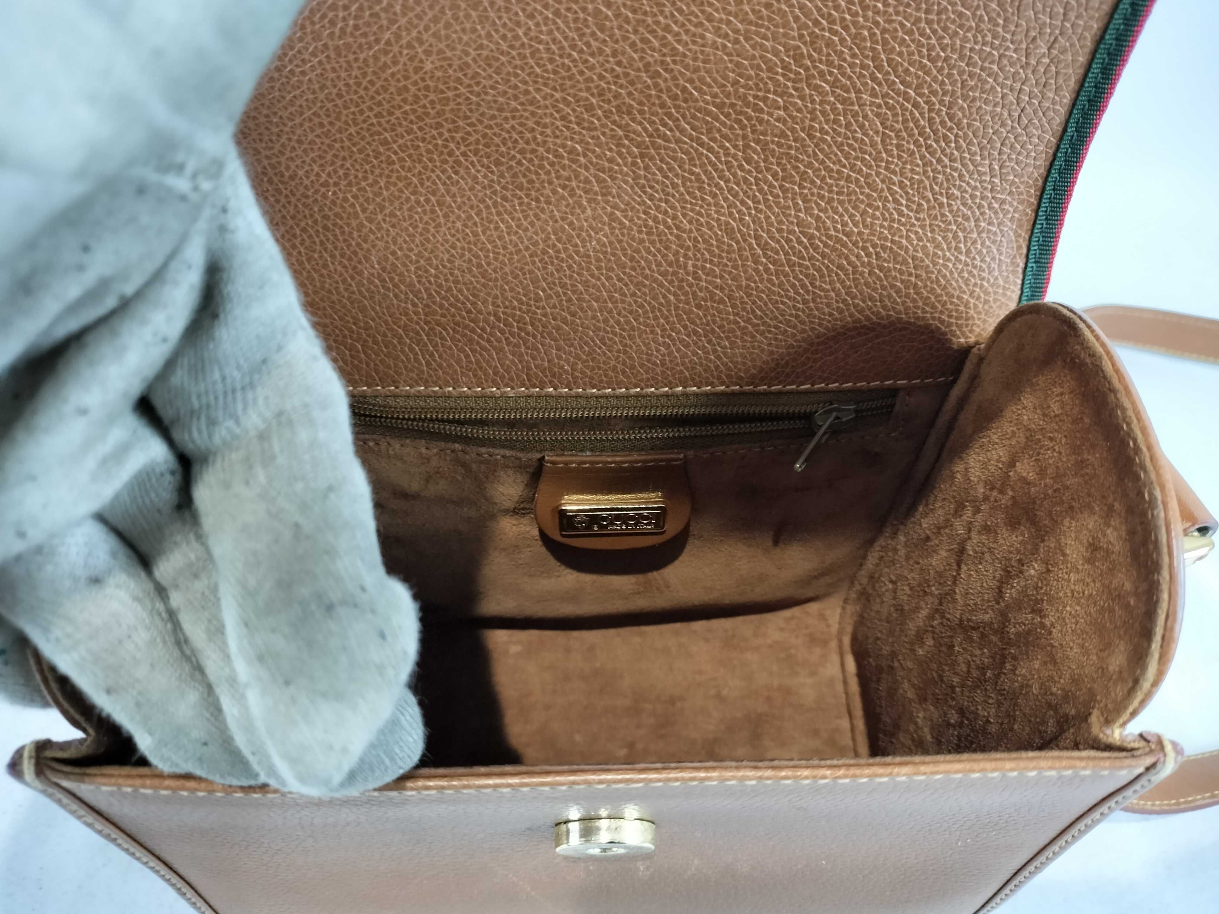 Old Gucci Leather Shoulder Bag Brown 007 14 0106 Shoulder Bag — view 10