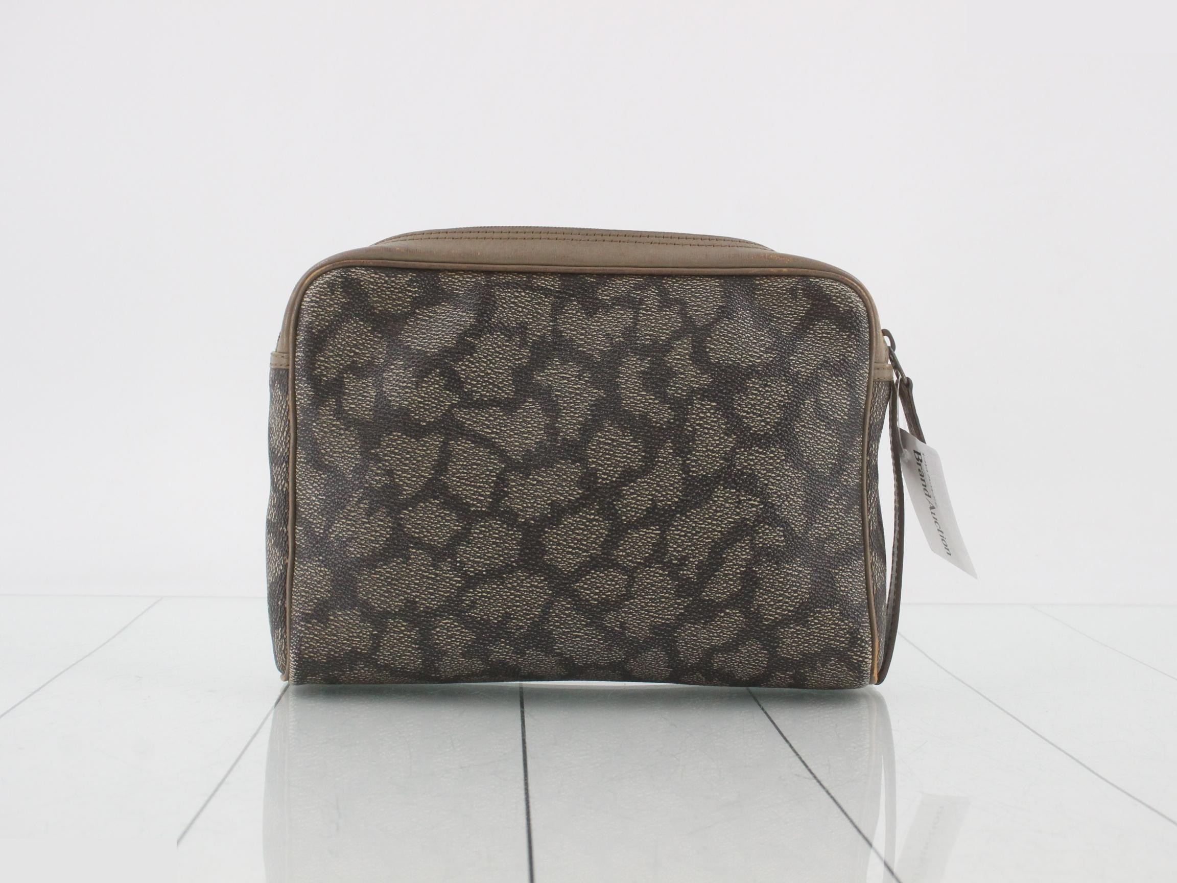 Second bag, PVC canvas, leather, brown — view 2