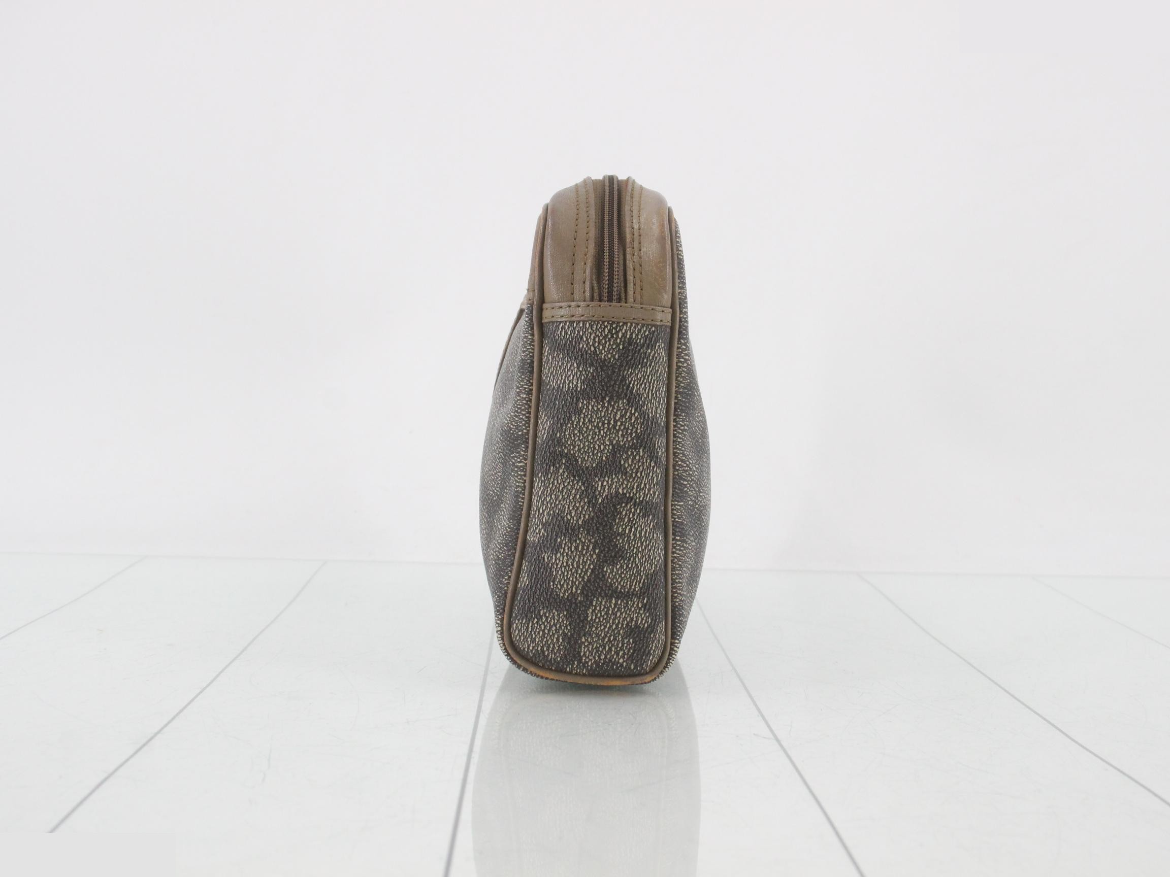 Second bag, PVC canvas, leather, brown — view 3