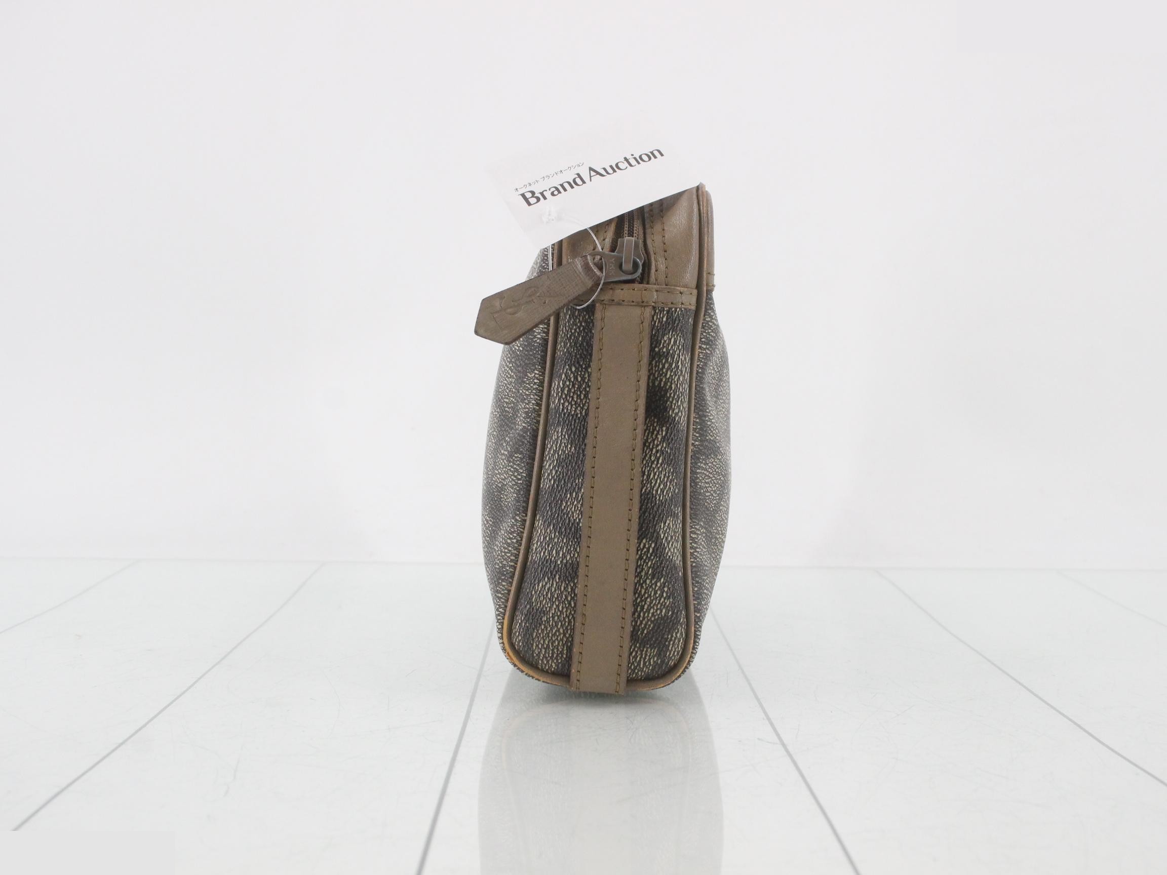 Second bag, PVC canvas, leather, brown — view 4