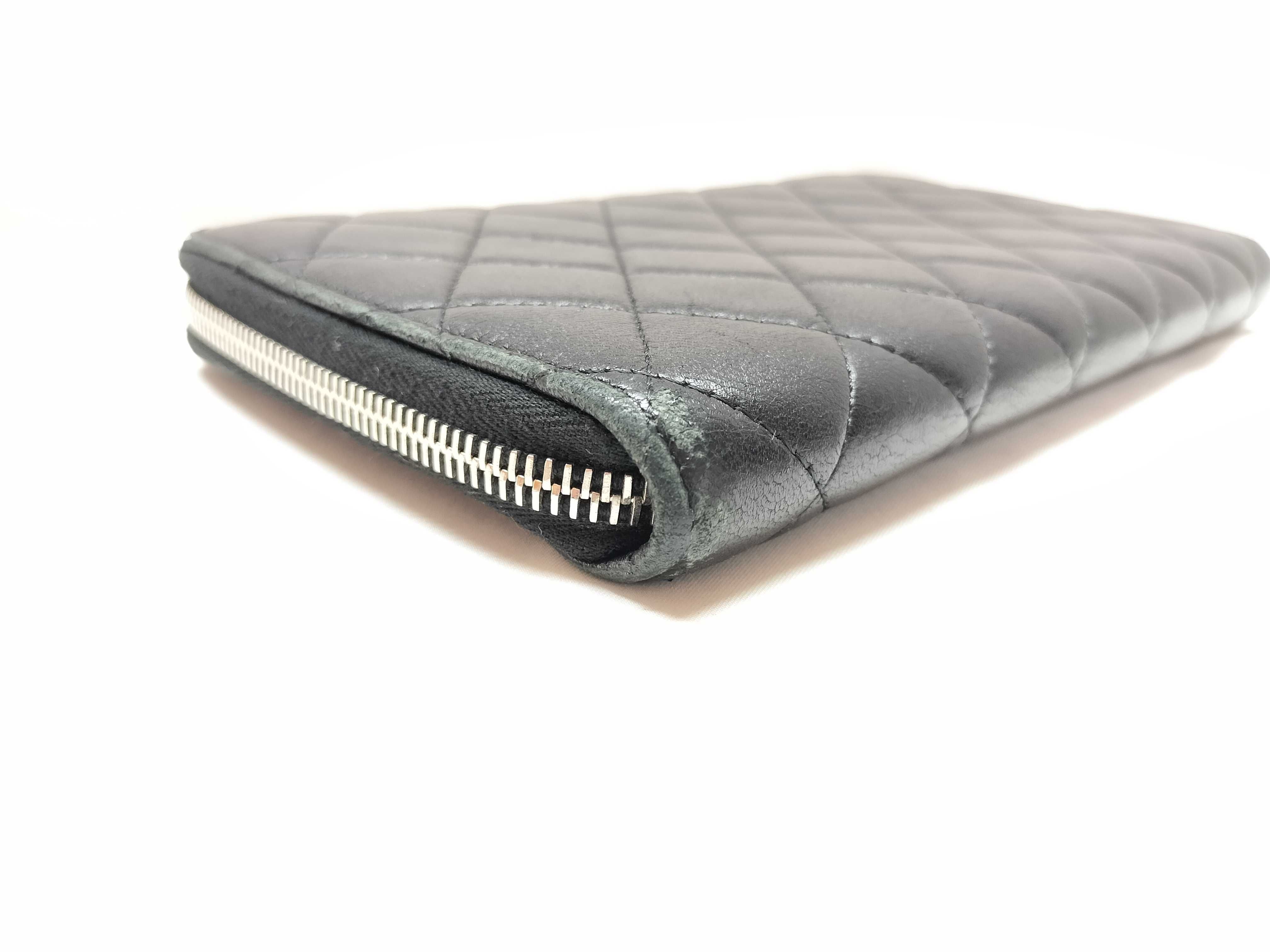 Lambskin Round Zip Long Wallet Lambskin Wallet — view 5