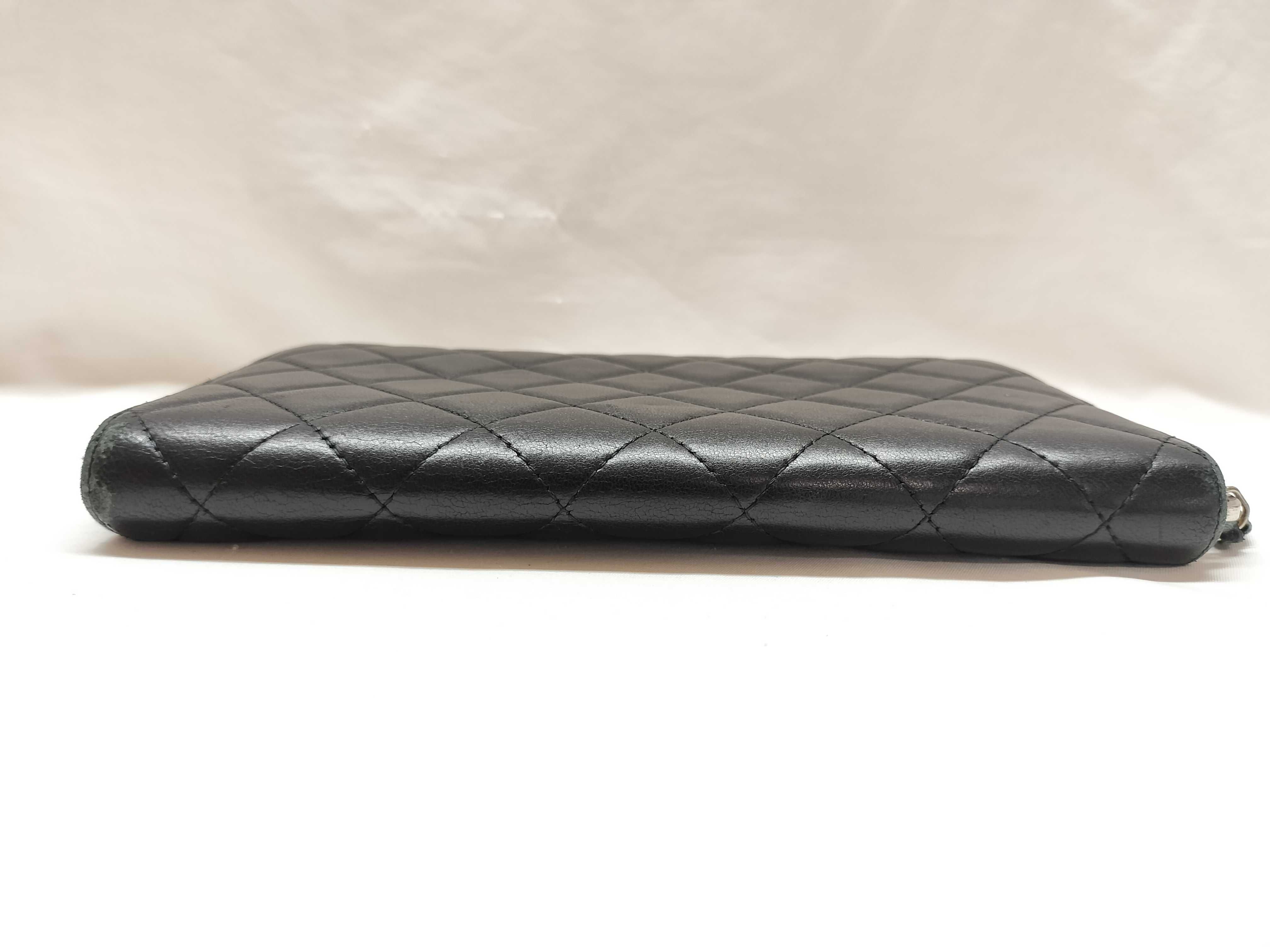 Lambskin Round Zip Long Wallet Lambskin Wallet — view 6