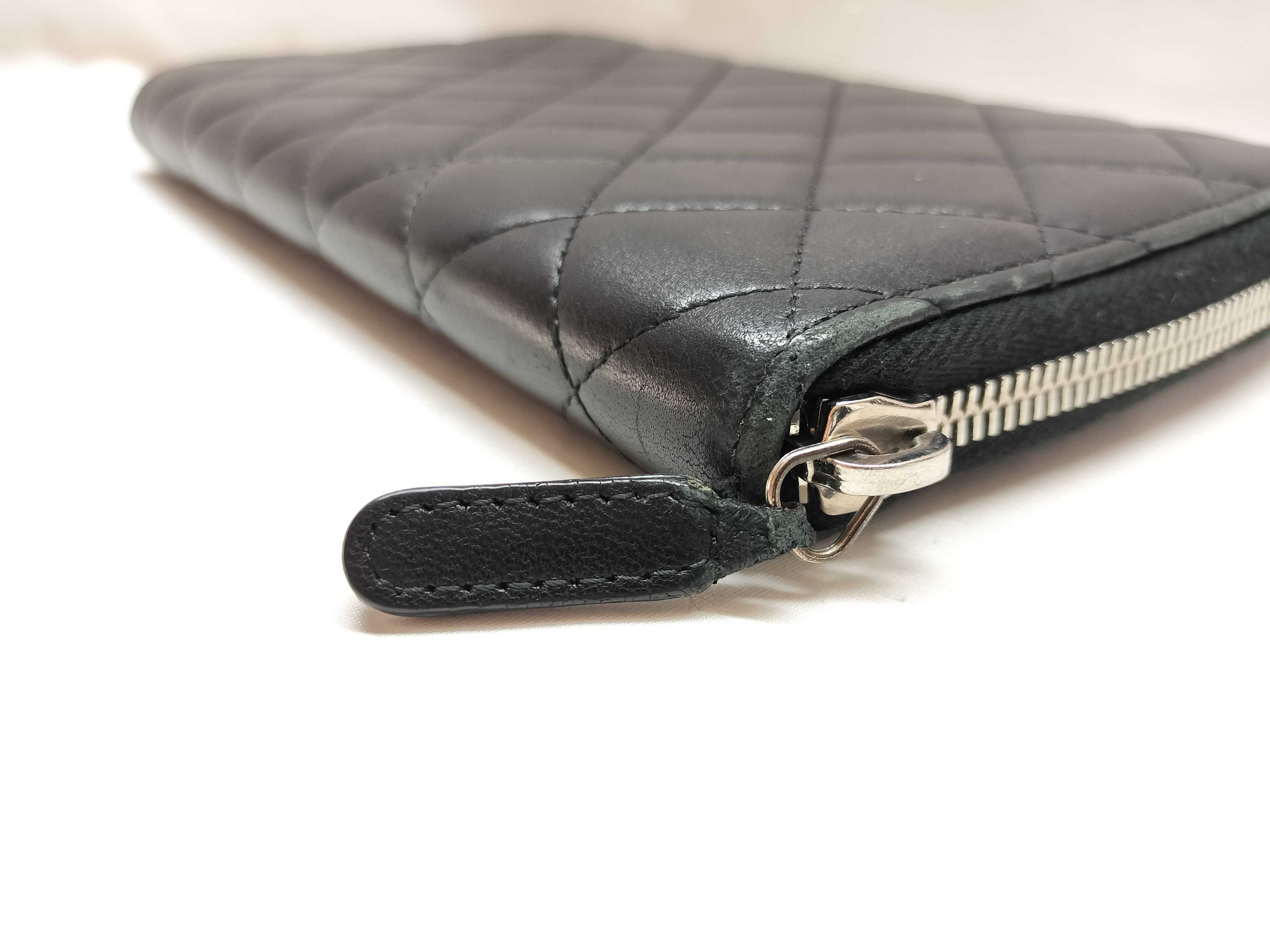Lambskin Round Zip Long Wallet Lambskin Wallet — view 7
