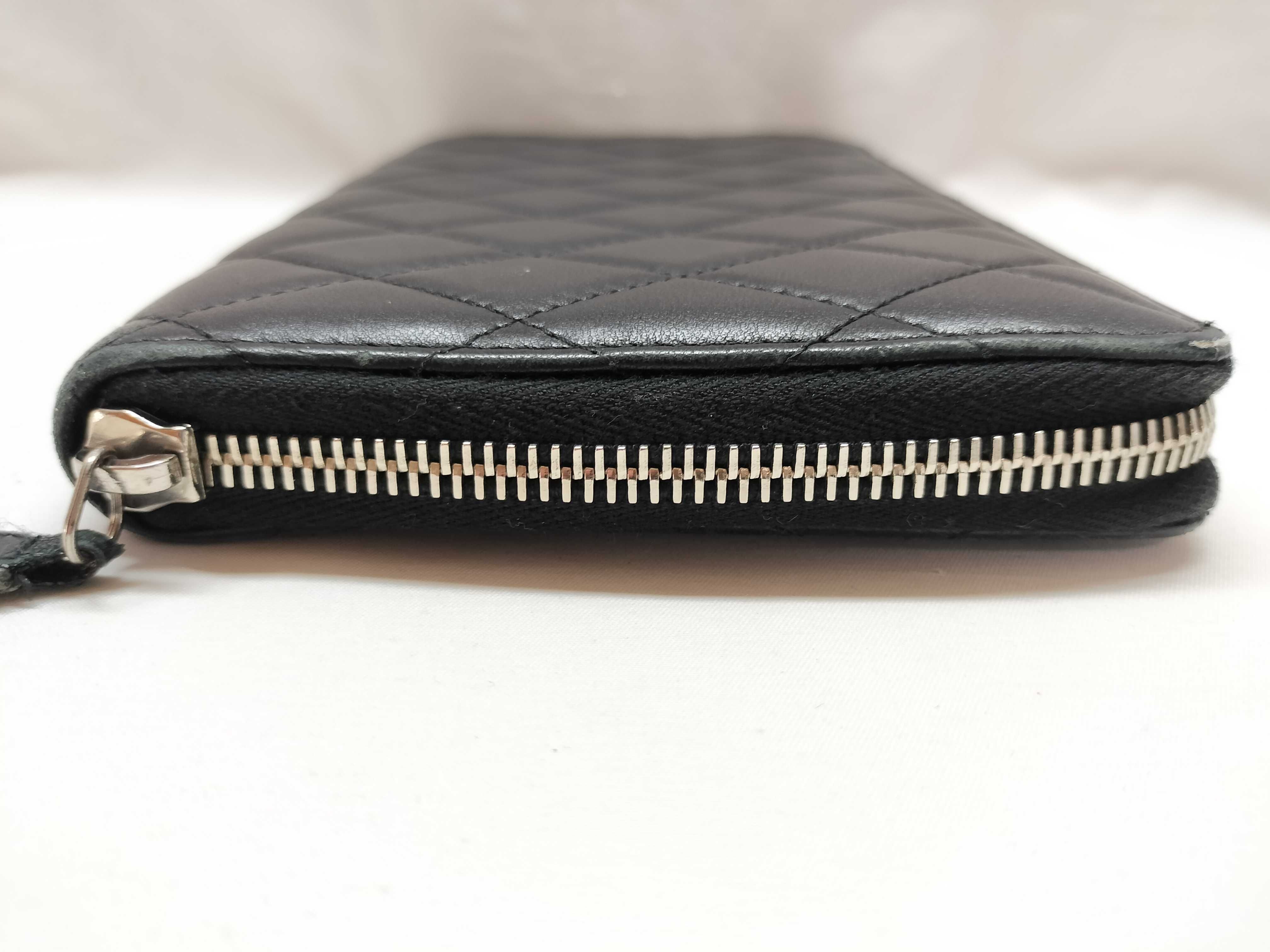 Lambskin Round Zip Long Wallet Lambskin Wallet — view 8