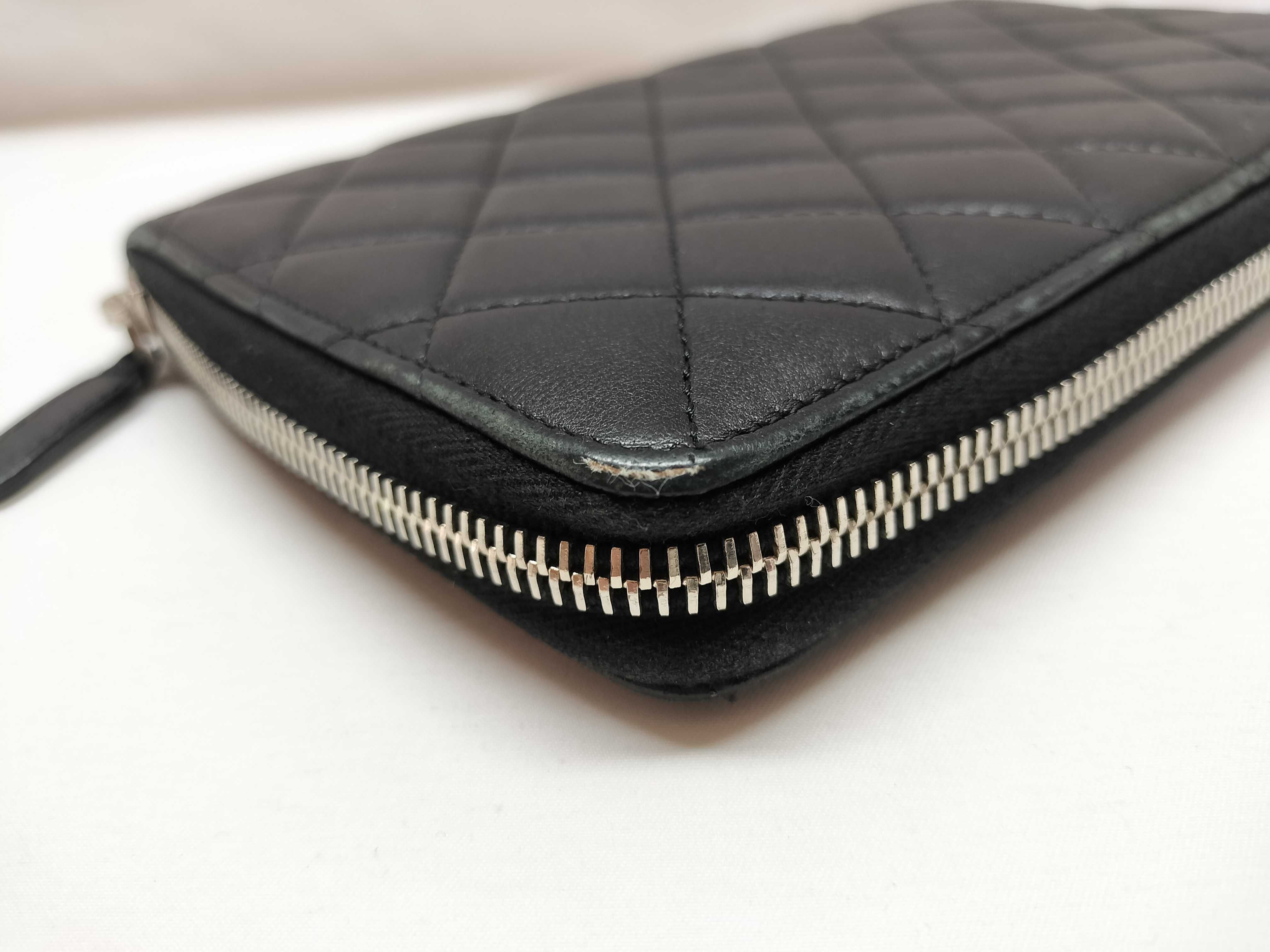Lambskin Round Zip Long Wallet Lambskin Wallet — view 9
