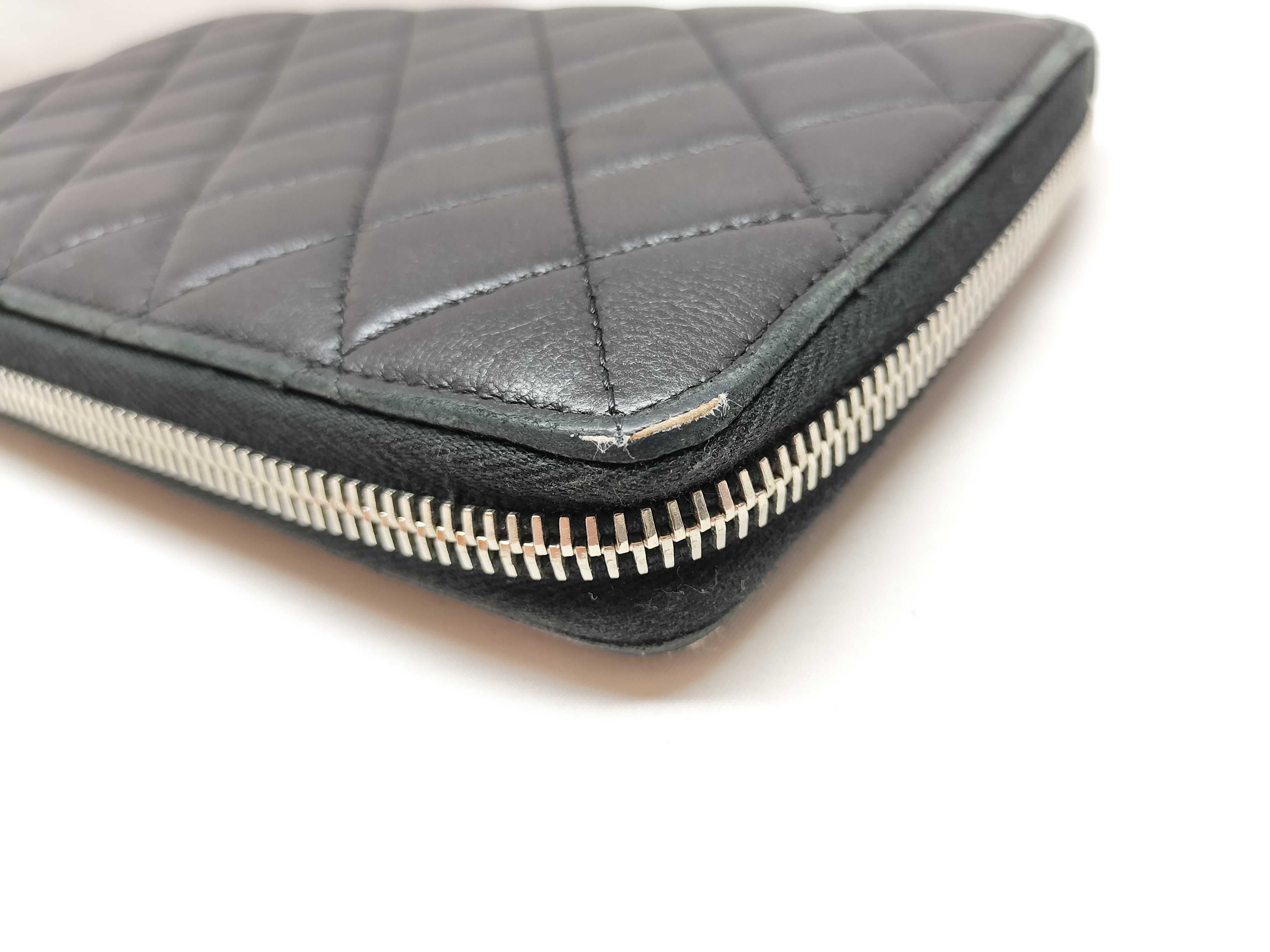 Lambskin Round Zip Long Wallet Lambskin Wallet — view 10