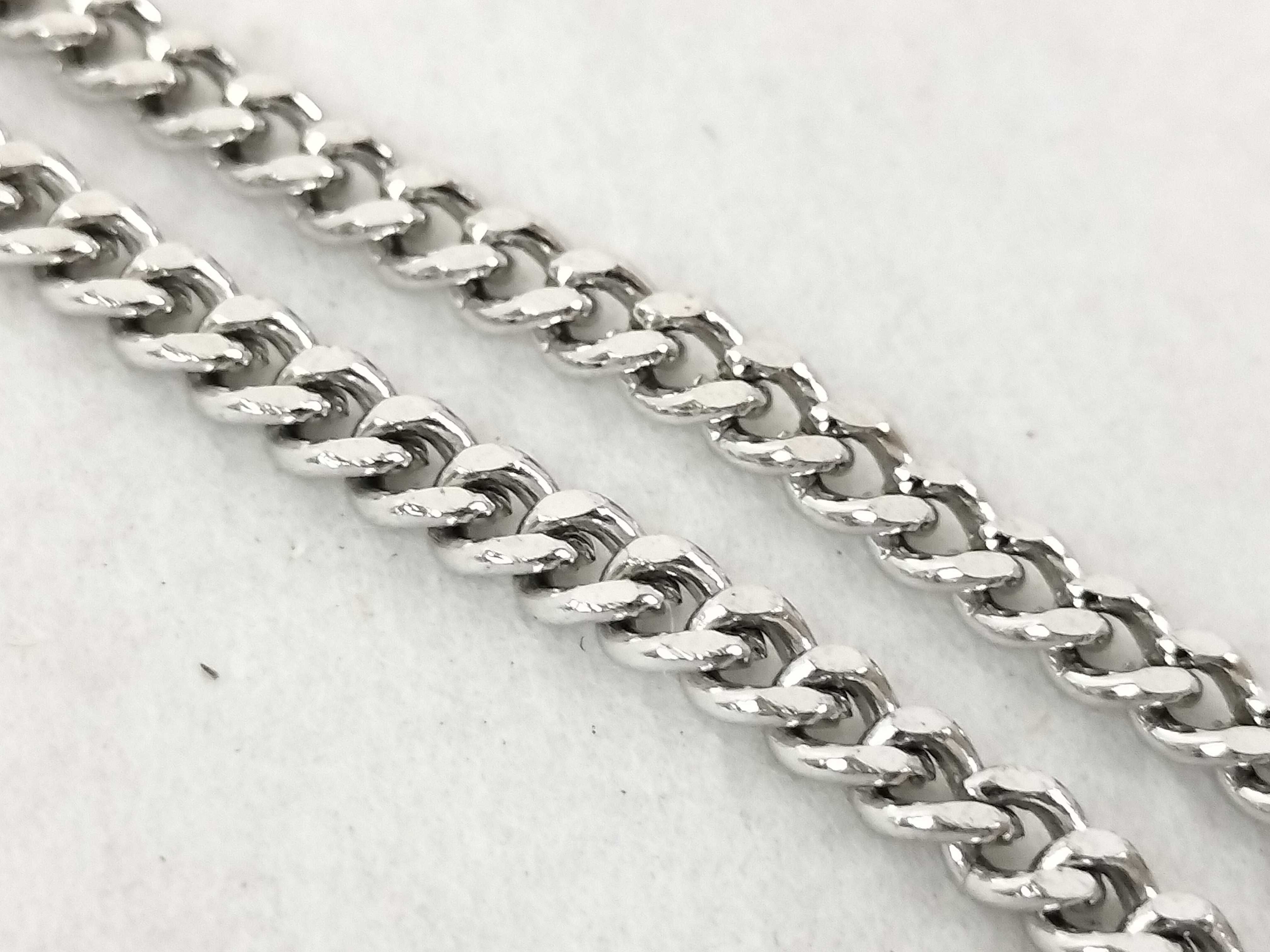 Long Necklace, Silver, G Logo Necklace — view 4