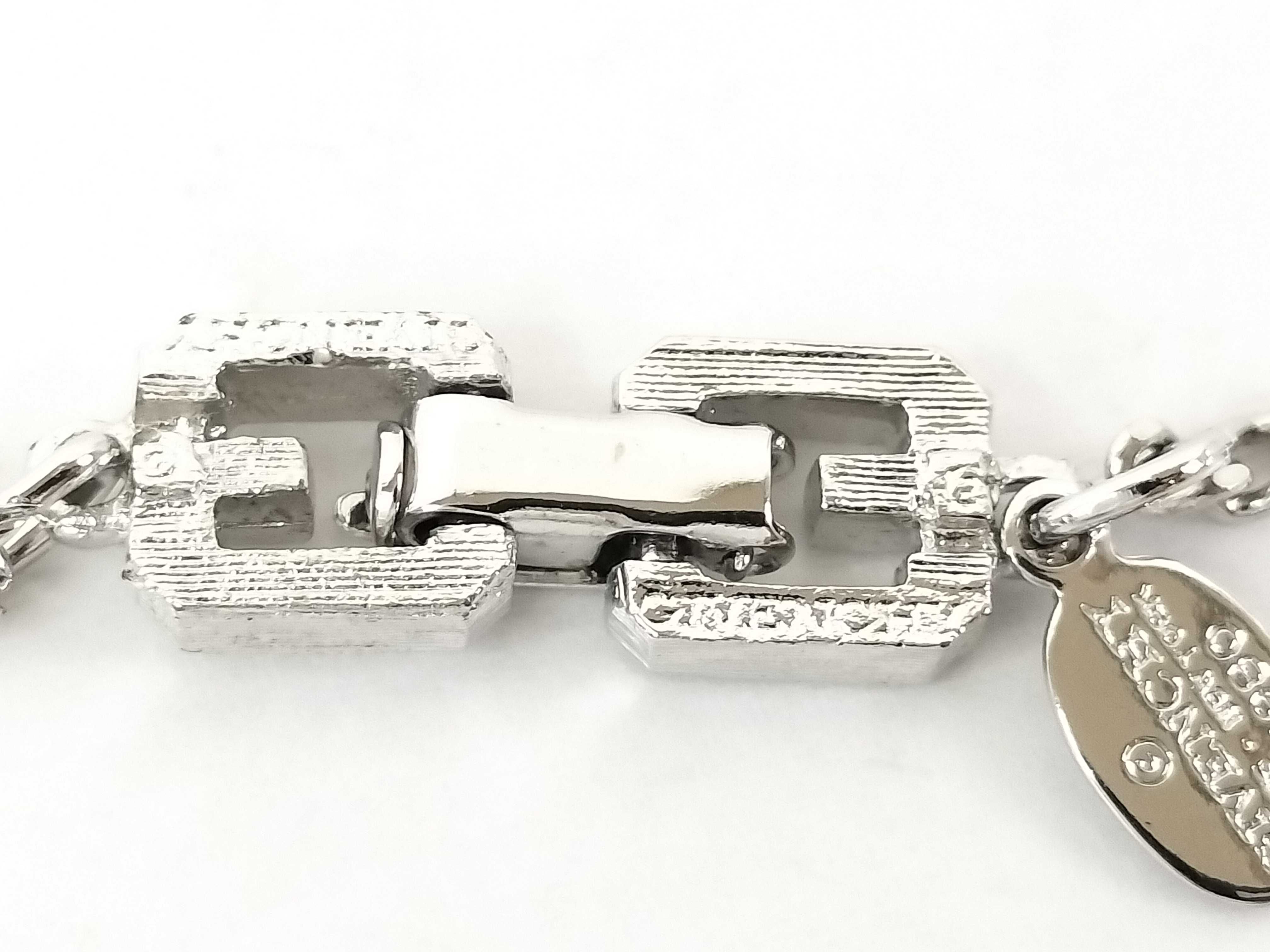 Long Necklace, Silver, G Logo Necklace — view 6