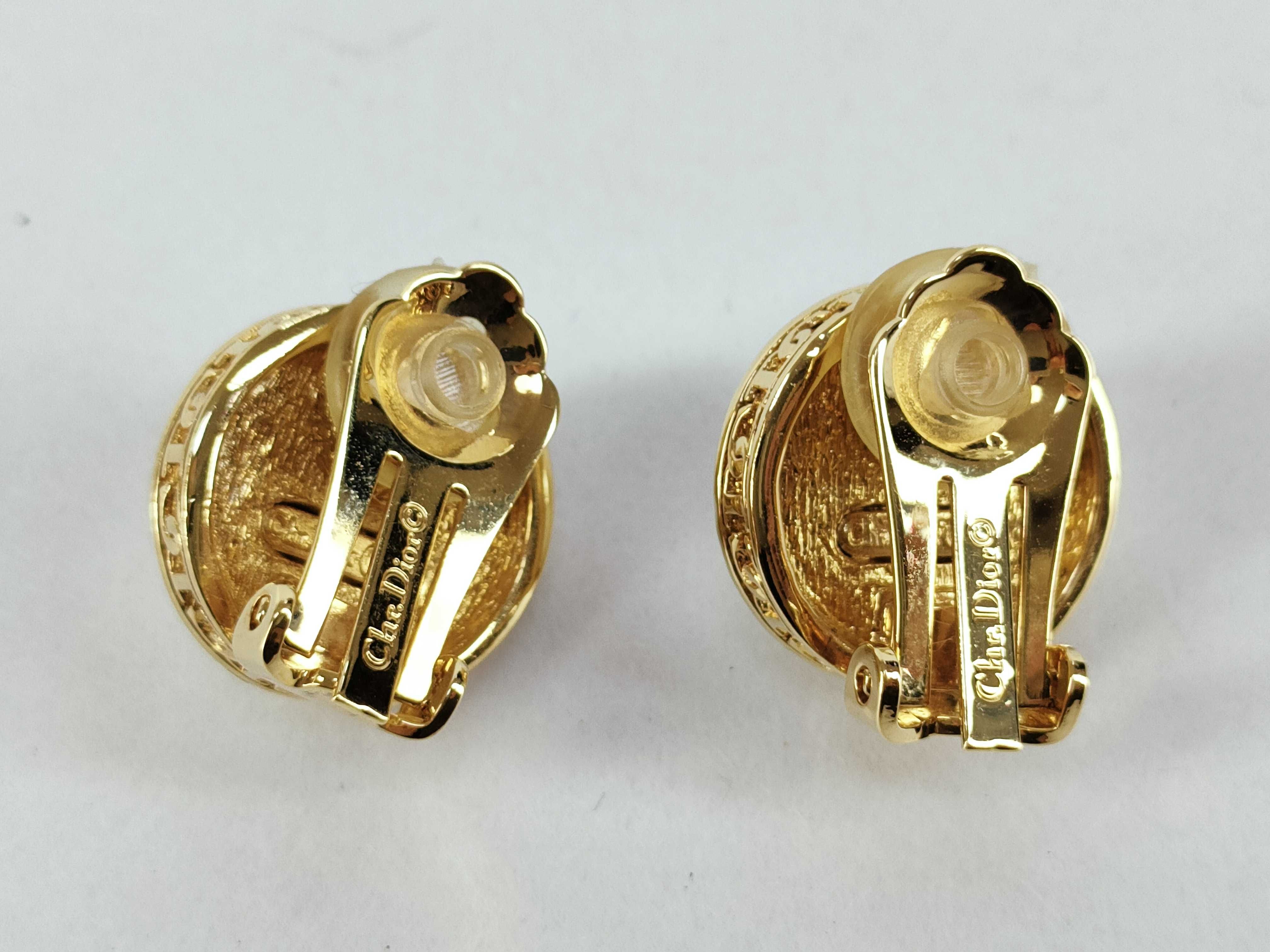 Christian Pearl White x Gold (Precious Metal) Earrings — view 3