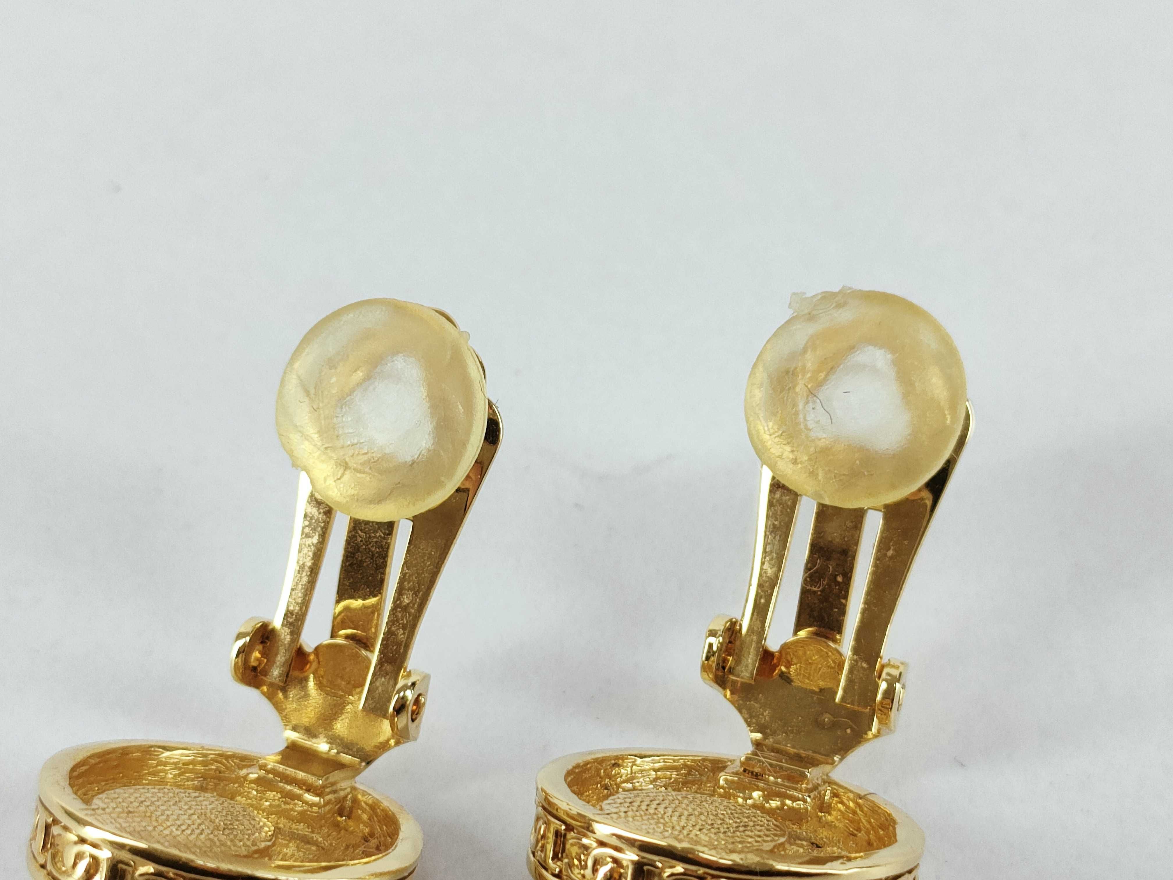 Christian Pearl White x Gold (Precious Metal) Earrings — view 7