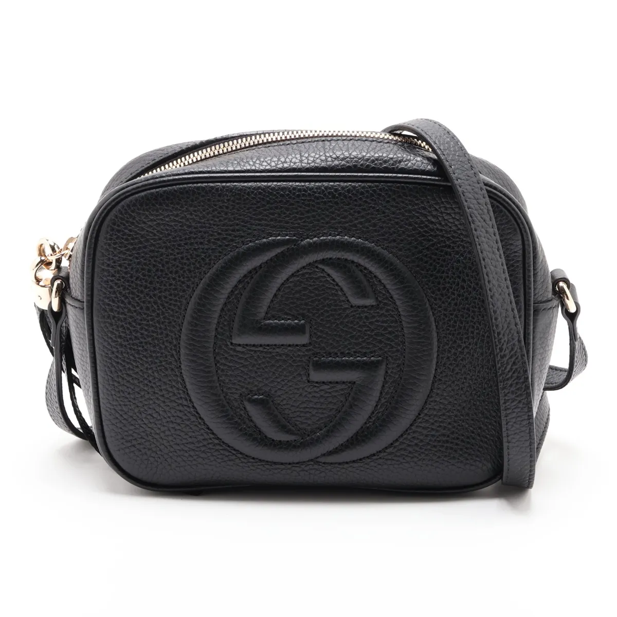 Soho 308364 Leather Shoulder Bag, Black