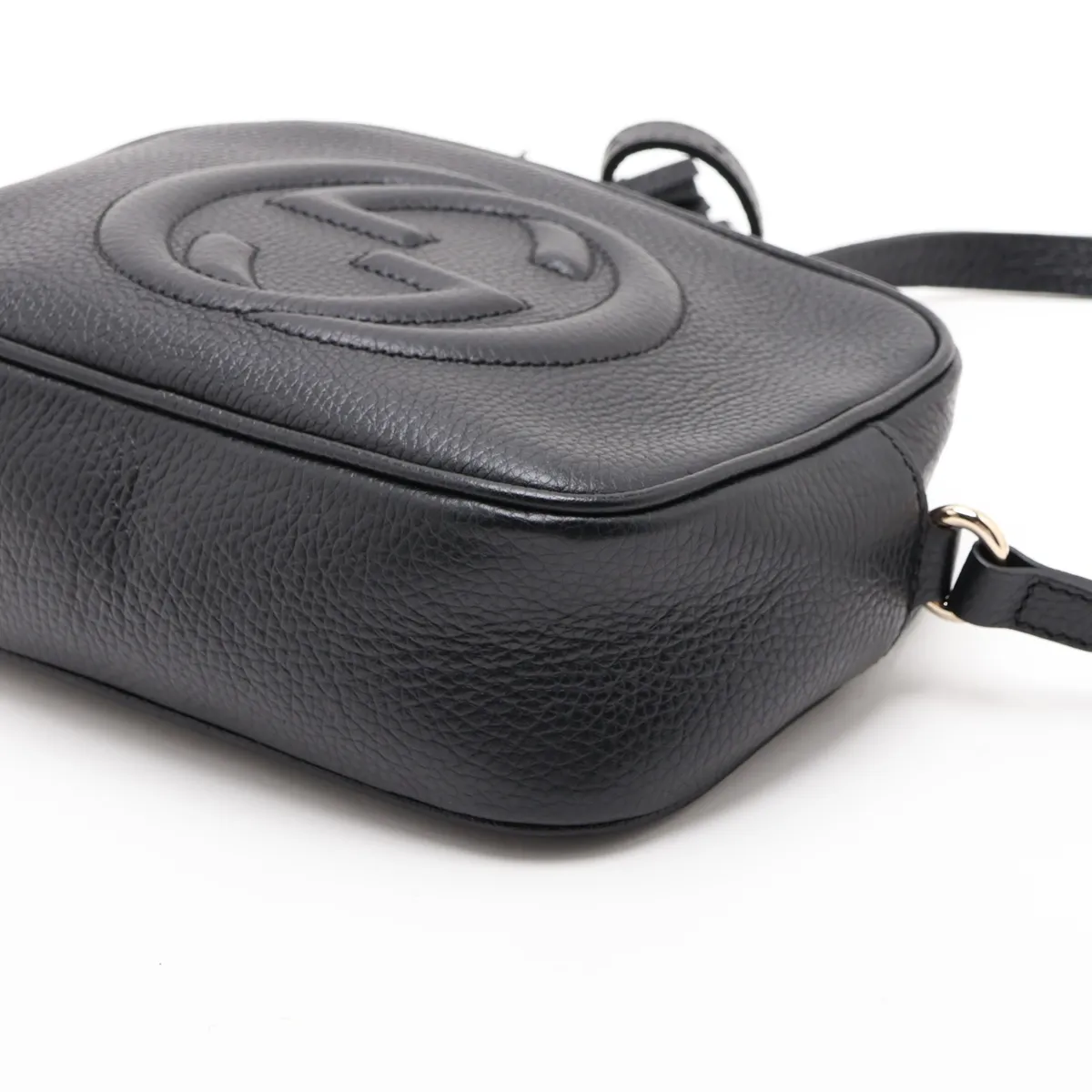 Soho 308364 Leather Shoulder Bag, Black — view 3