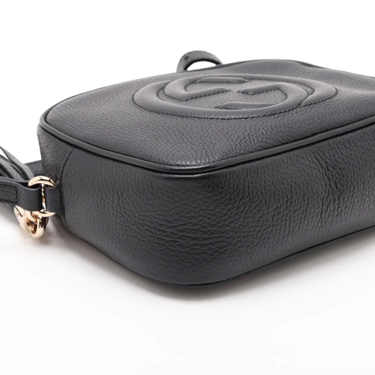 Soho 308364 Leather Shoulder Bag, Black — view 4