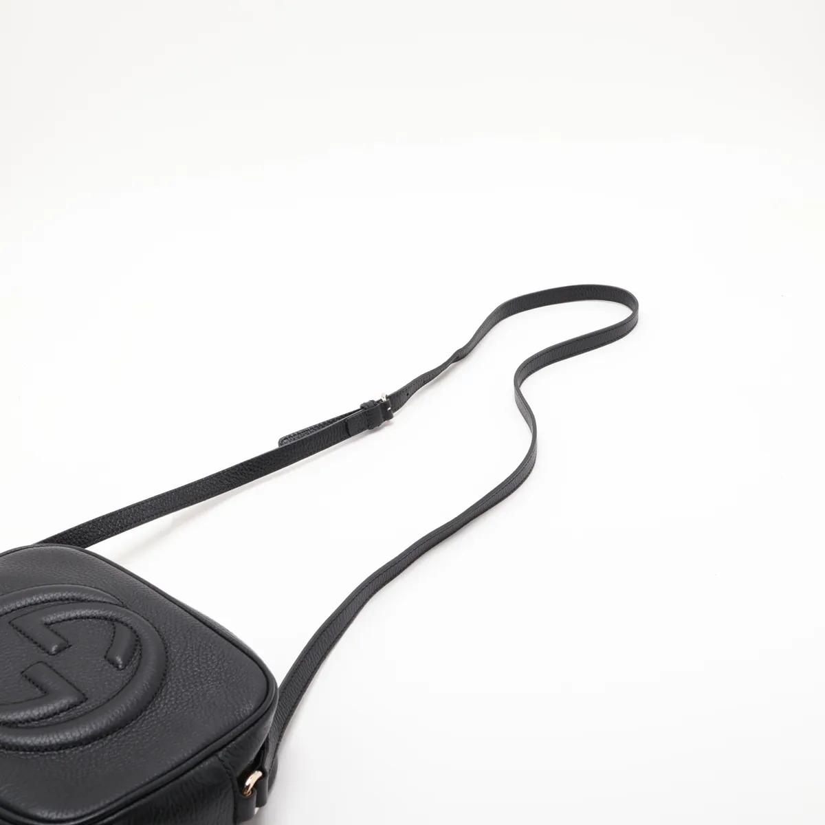Soho 308364 Leather Shoulder Bag, Black — view 5