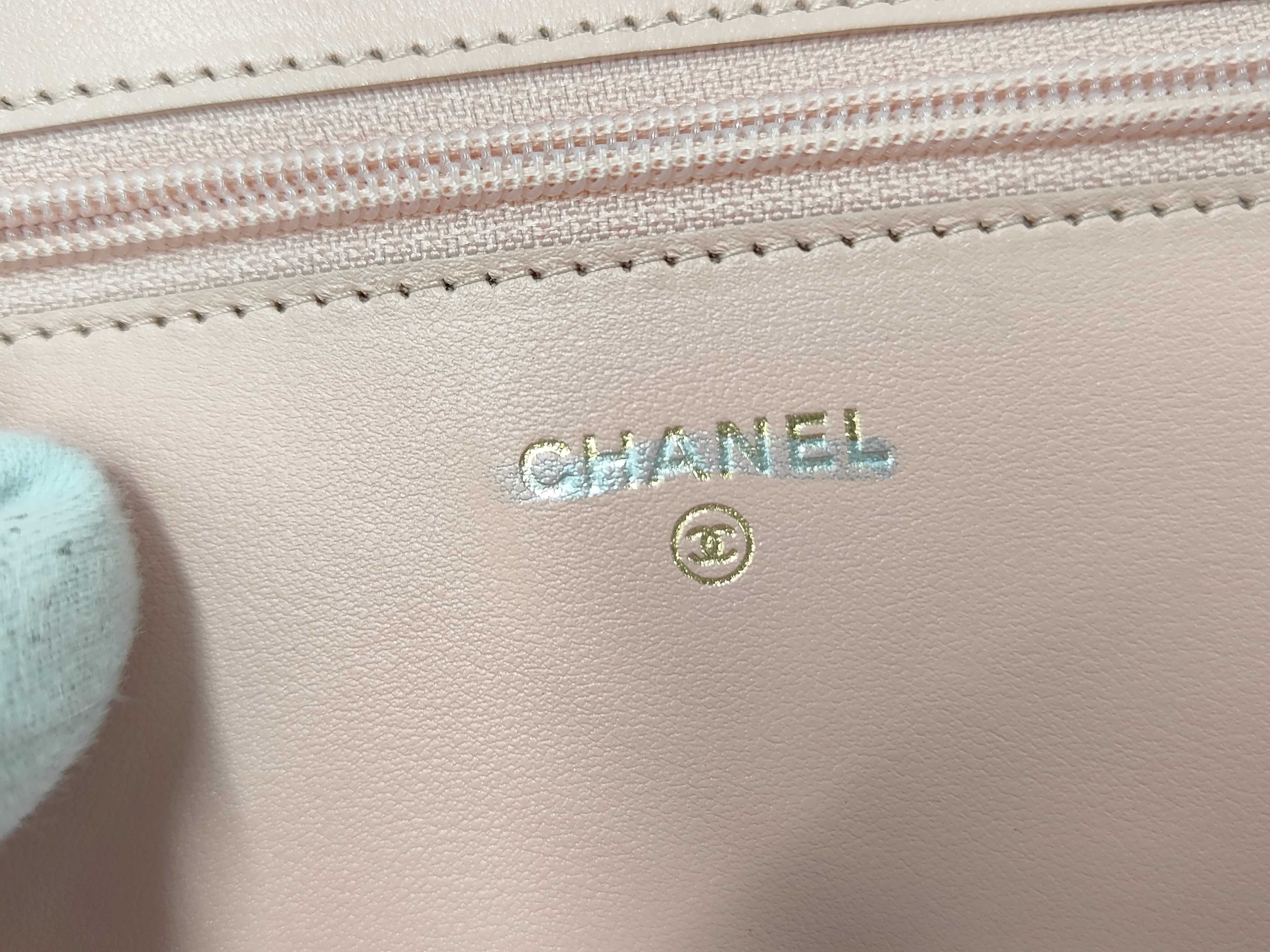 Boy Chanel Chain Wallet, Pink Caviar Leather, Gold Hardware, 29745275 Shoulder Bag — view 8