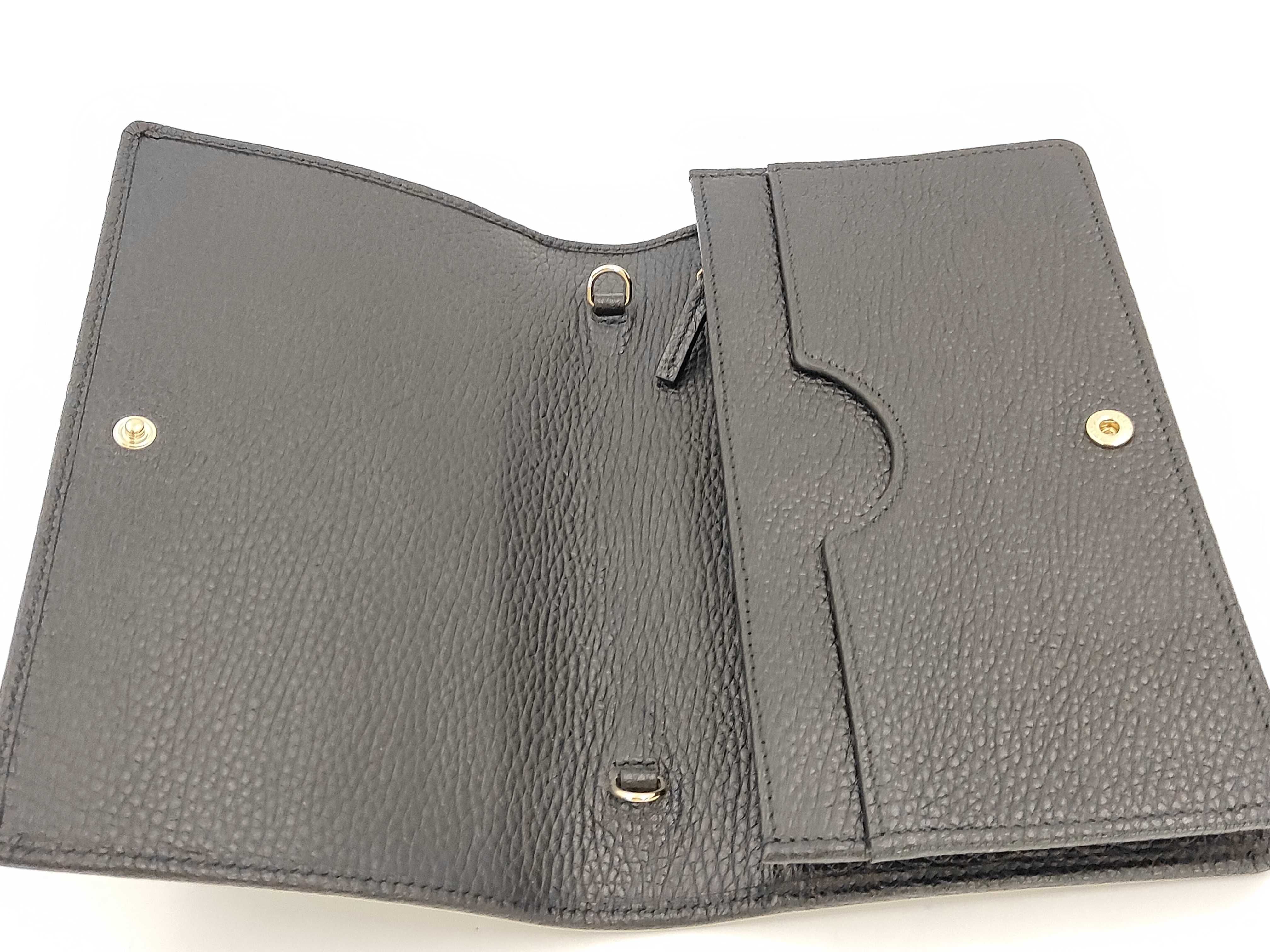 Soho Embossed Shoulder Bag with Chain Wallet 598211 Black Shoulder Bag — view 5