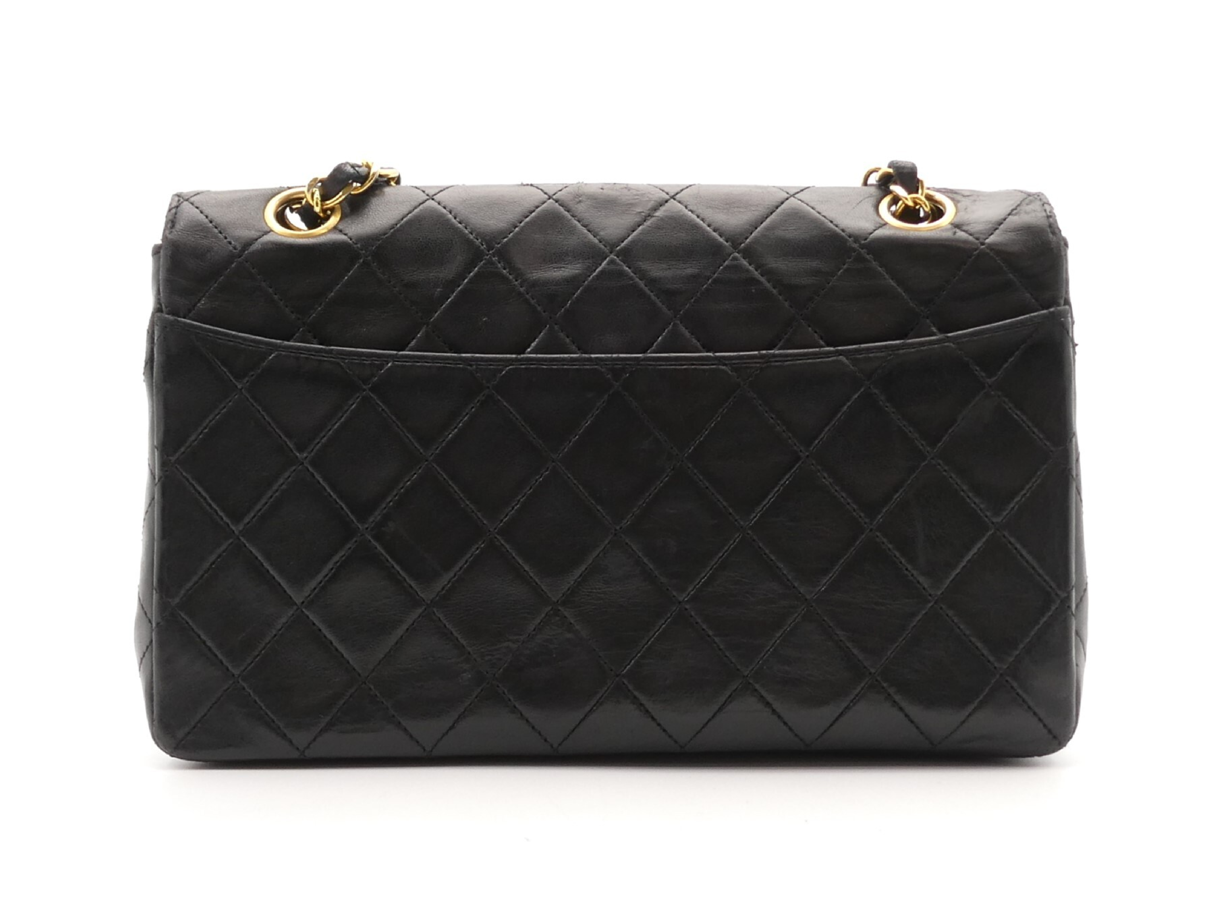 Matelassé Coco Mark Turnlock Double Chain Shoulder Bag — view 2