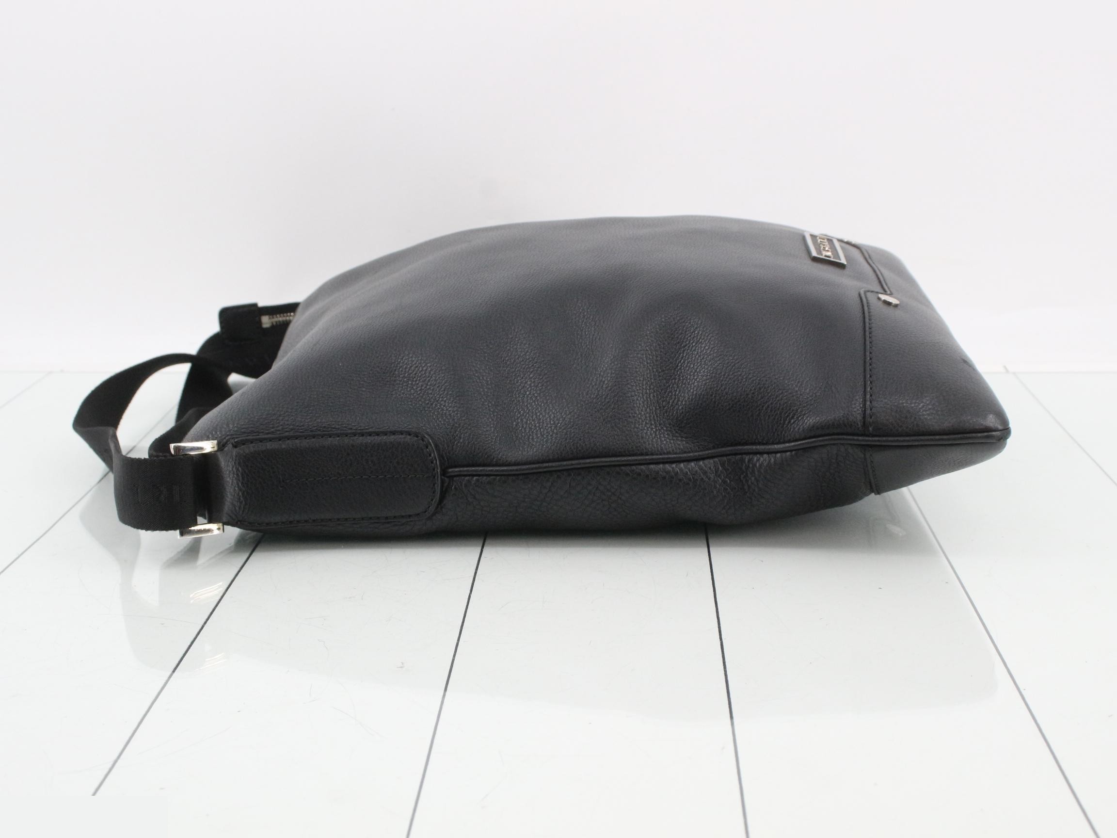Leather bag/shoulder bag, black — view 4